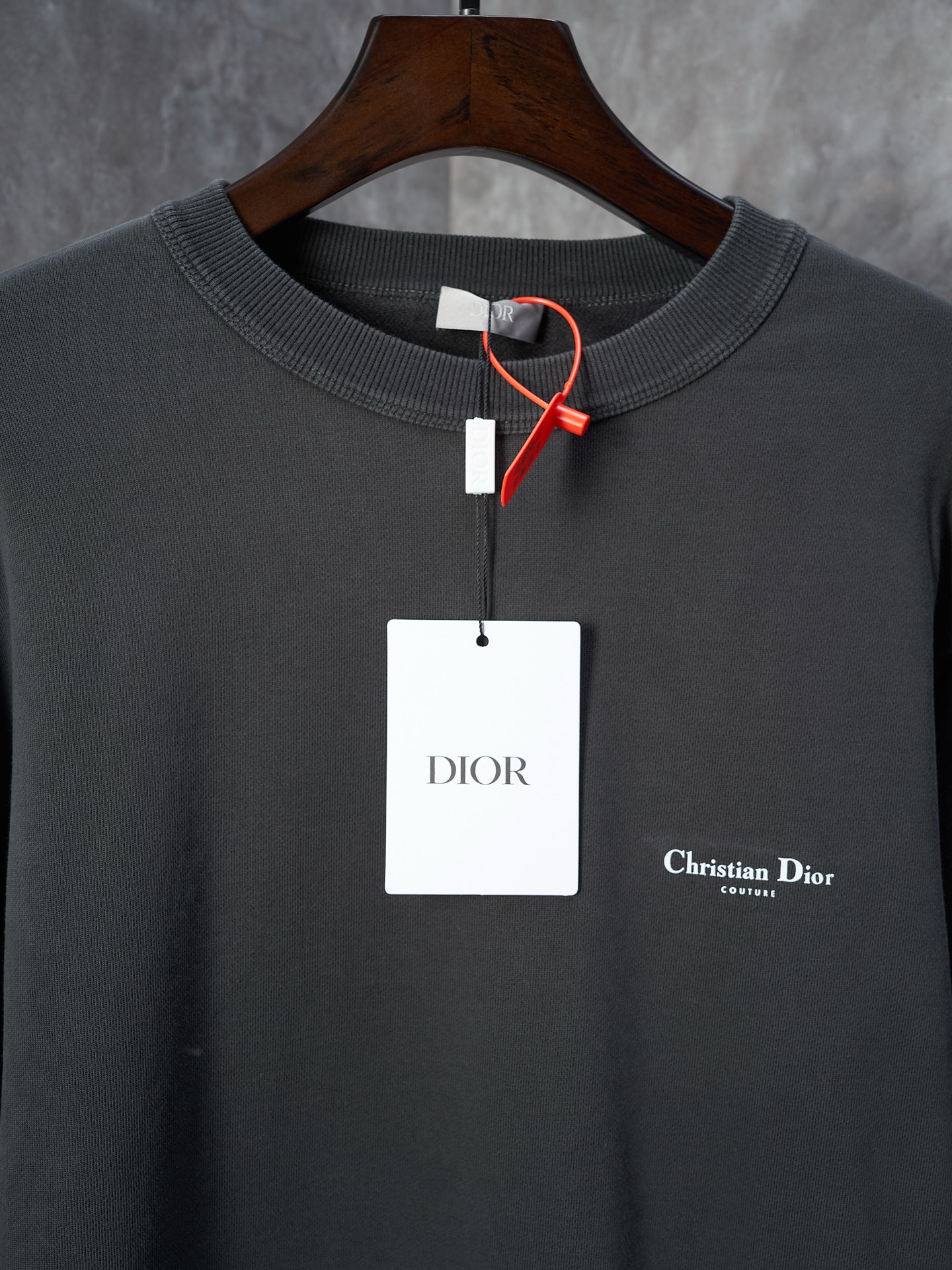 Dior Men's Gray CD Logo Crewneck Sweatshirt, Comfortable and Stylish 6 i1757541454822 872 0 4