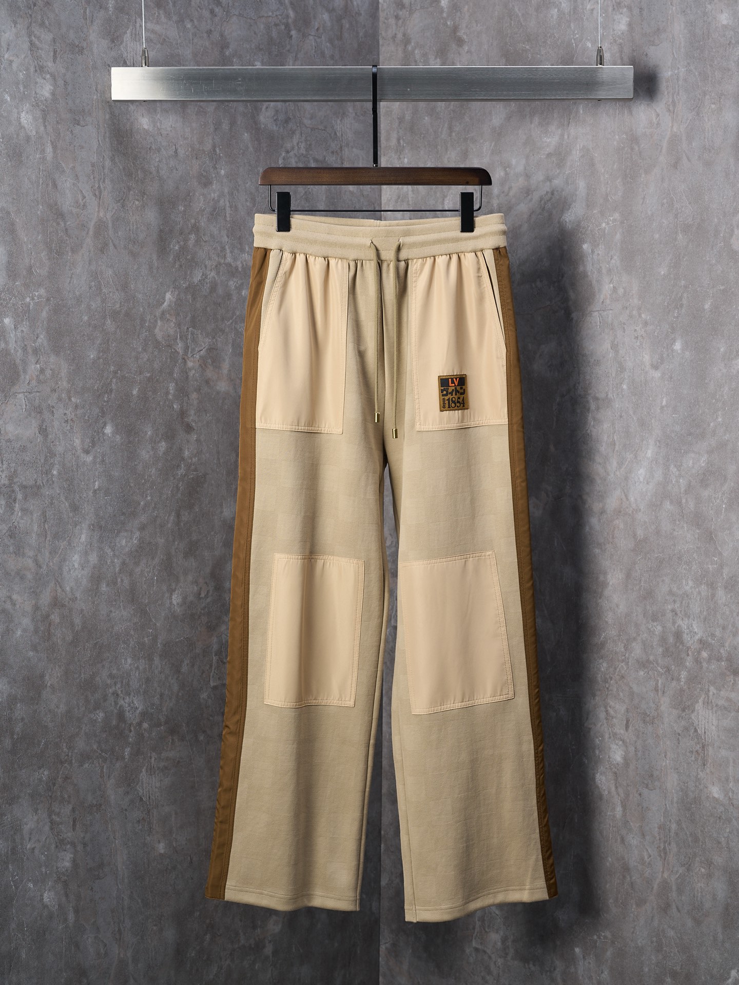 Louis Vuitton 25SS Damier Color Blocked Workwear Pants - In Stock Now