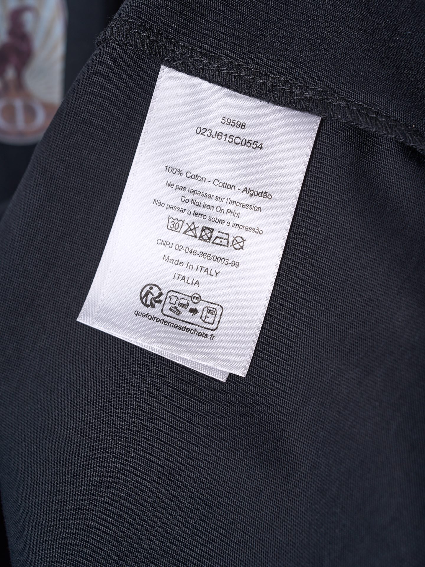 DIOR Mountain Multi-Badge Embroidered Black Cotton T-Shirt Short Sleeve 10 i1760822519045 1953 0 8