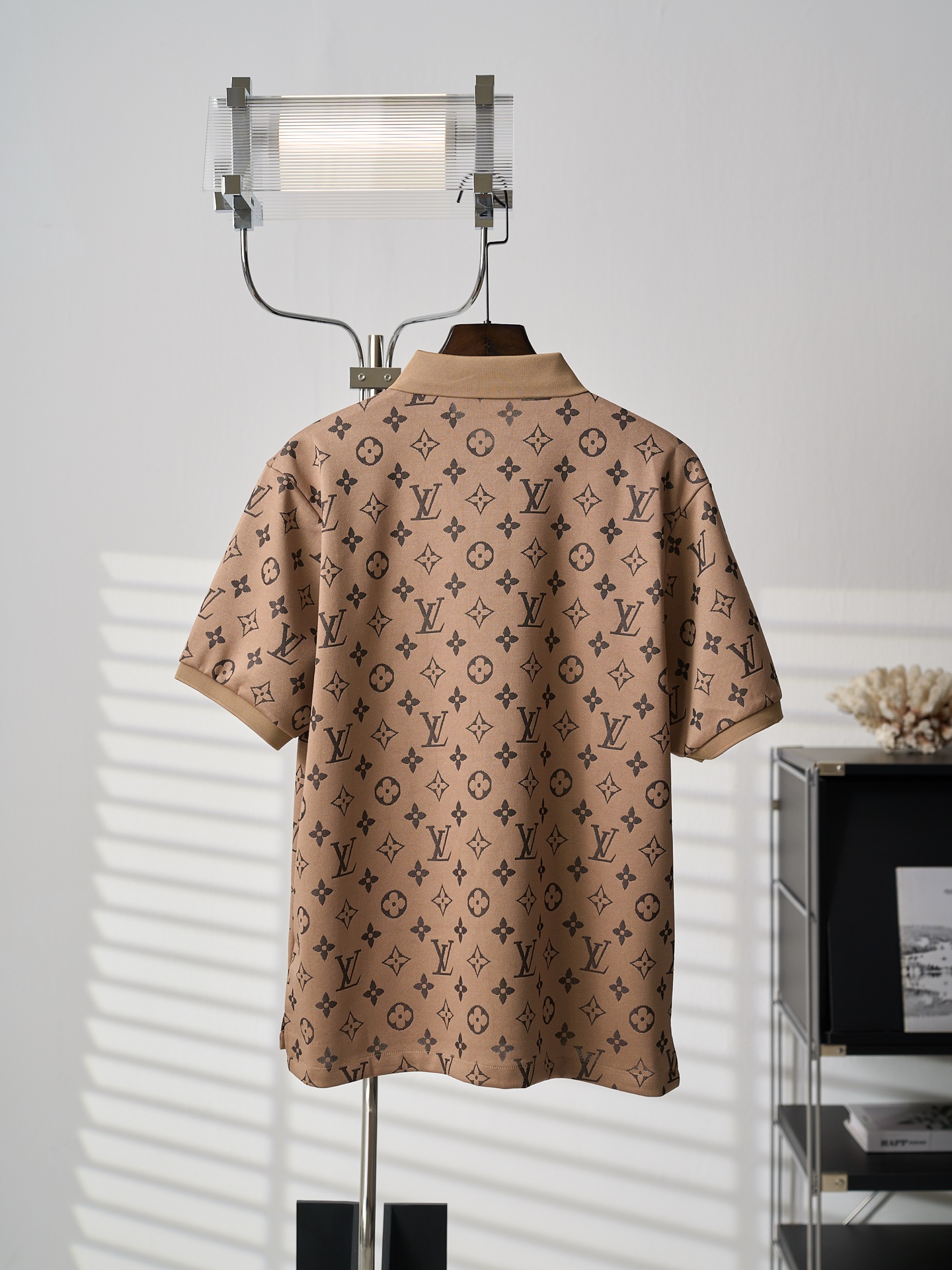 Louis Vuitton 满印老花提花短袖Polo衫