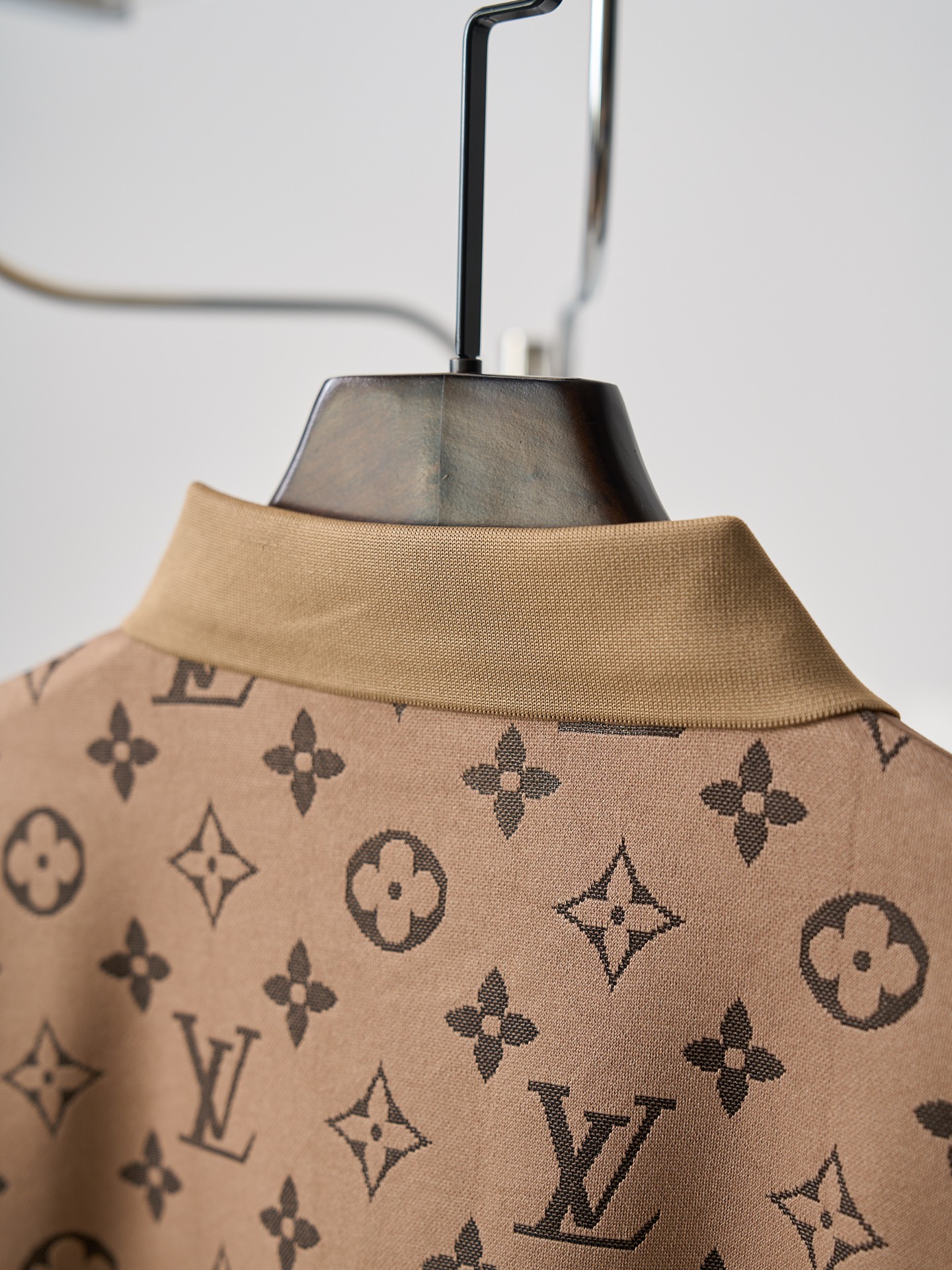 Louis Vuitton 满印老花提花短袖Polo衫