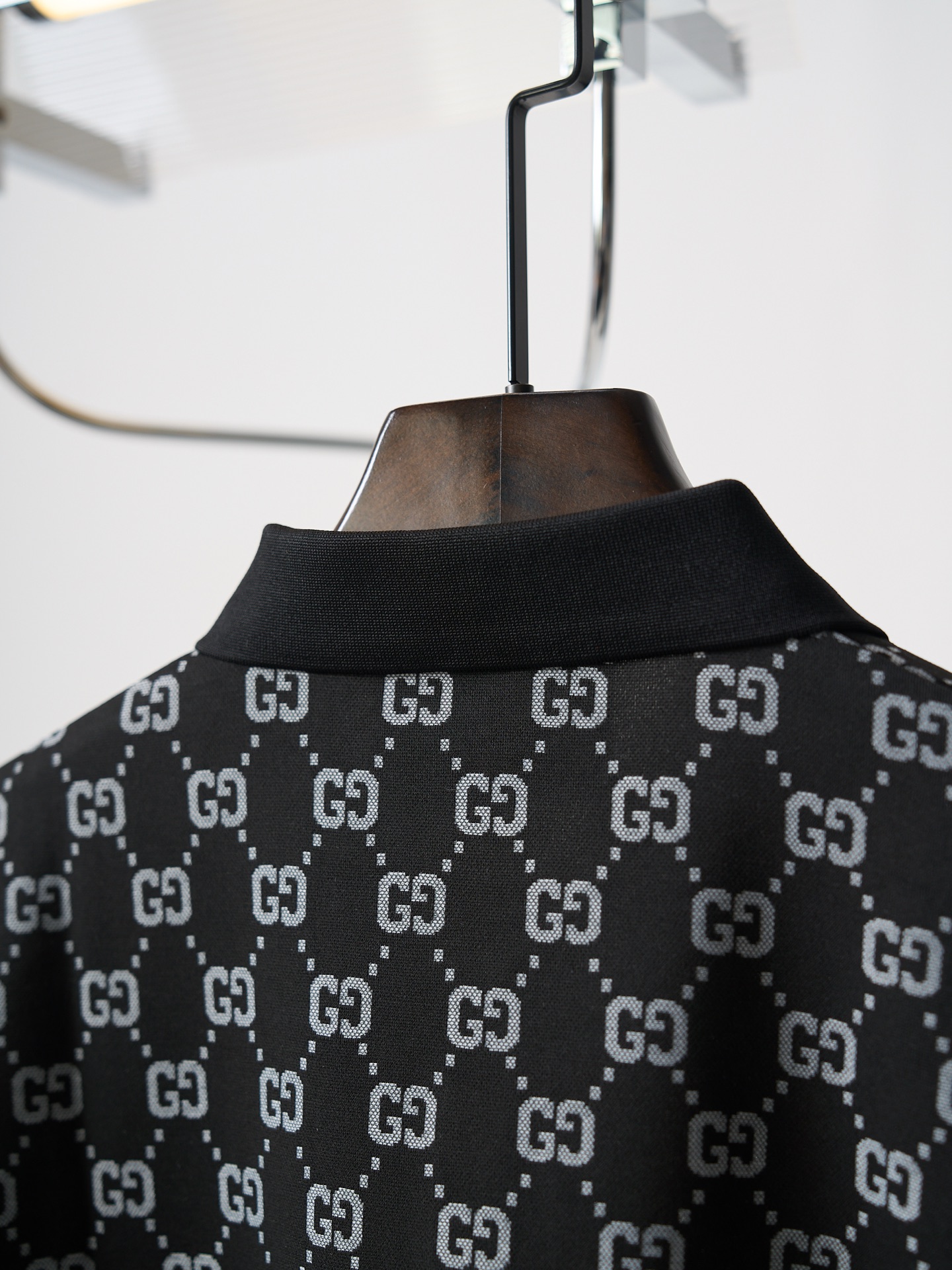 Gucci 满印GG老花短袖Polo衫