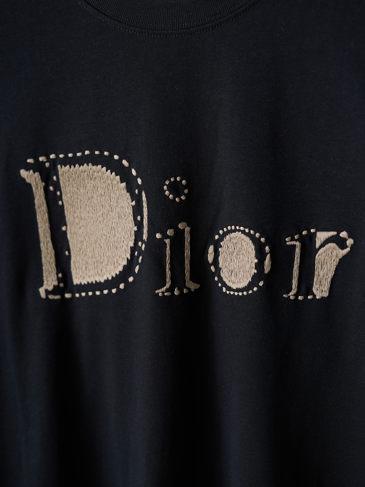 Dior Reverse 刺绣圆领短袖T恤版本3