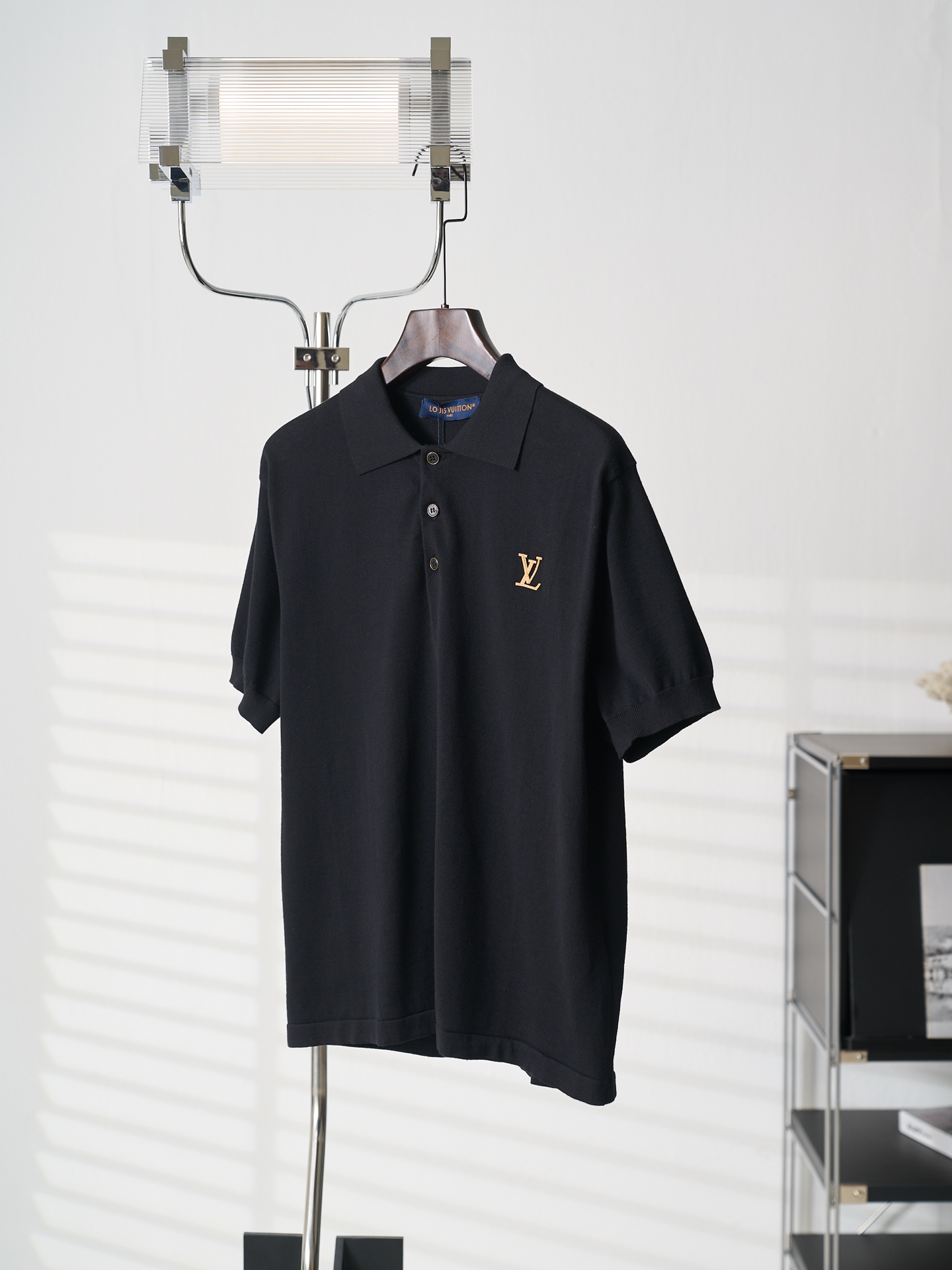 Louis Vuitton LV/路易威登 字母皮牌标识针织短袖POLO衫