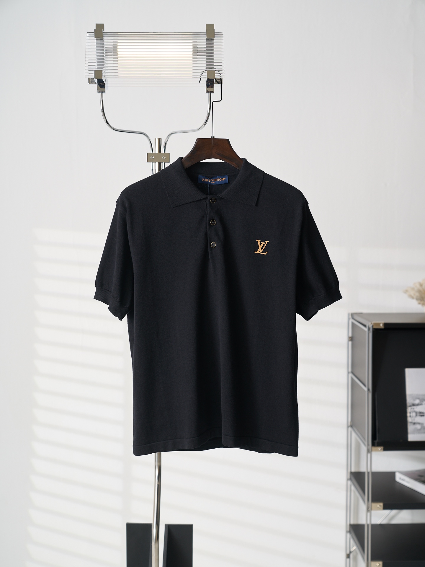 Louis Vuitton LV/路易威登 字母皮牌标识针织短袖POLO衫