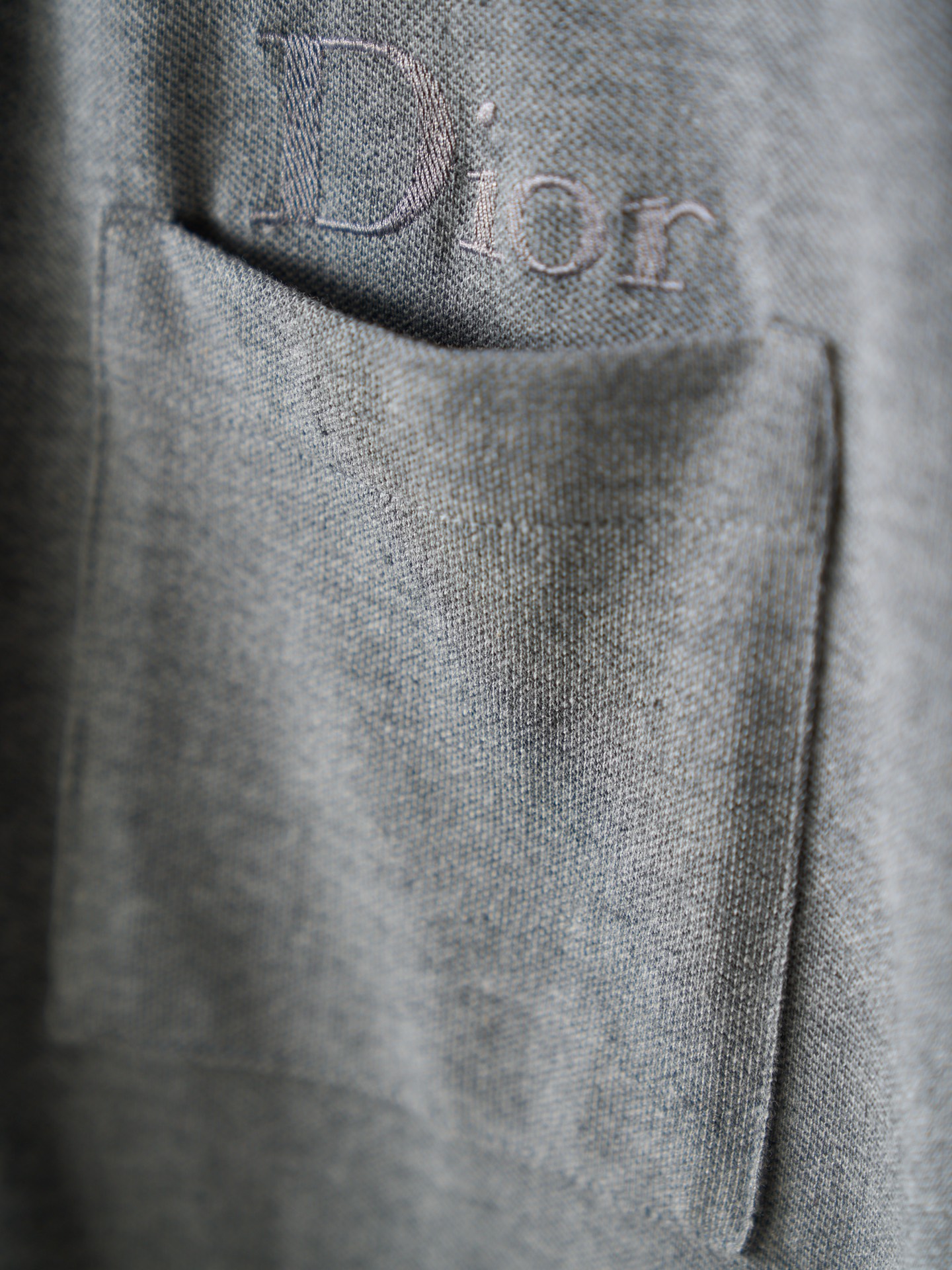 Dior 字母刺绣口袋短袖Polo衫版本2