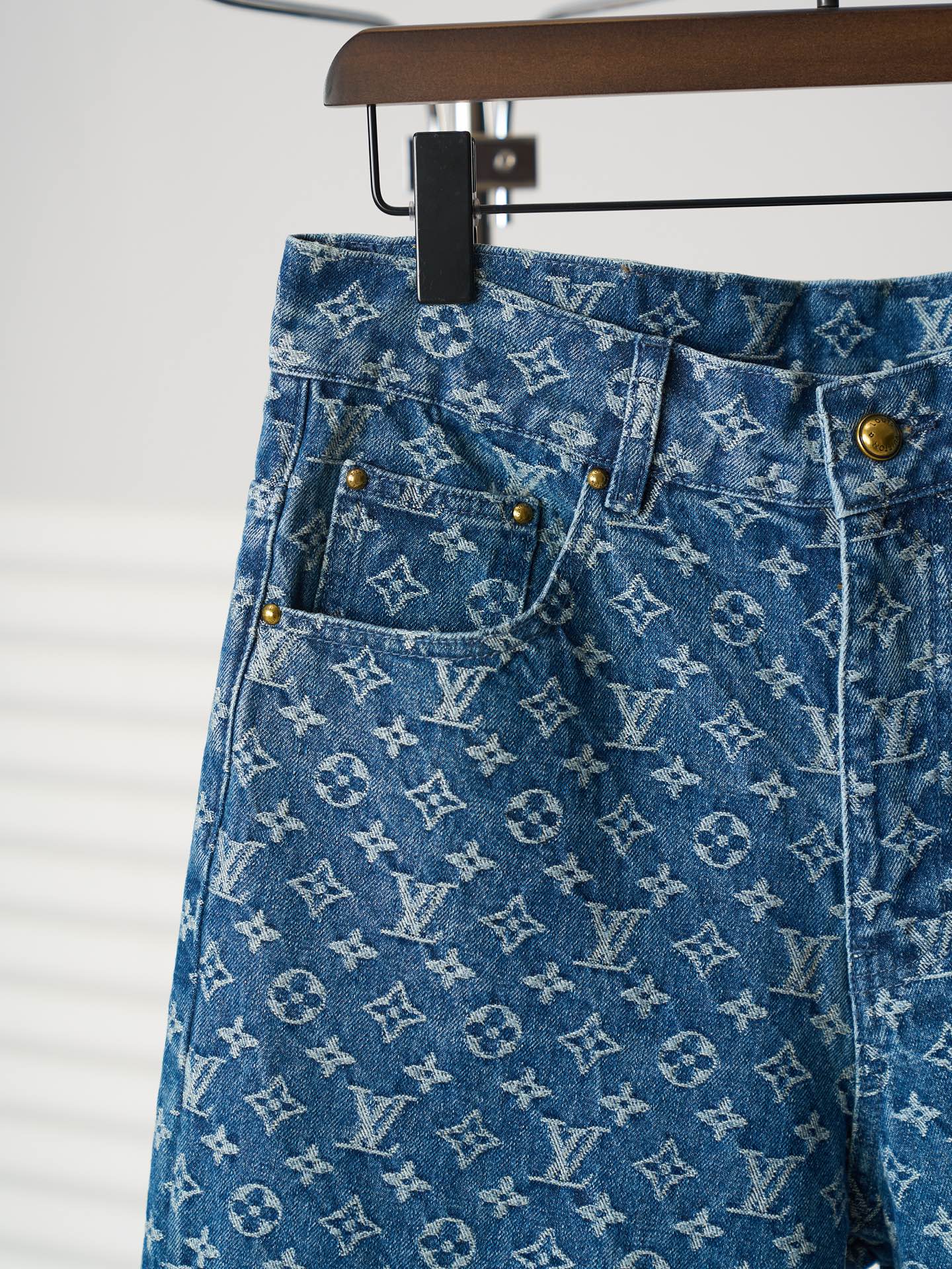 Louis Vuitton MONOGRAM满幅提花牛仔短裤版本2