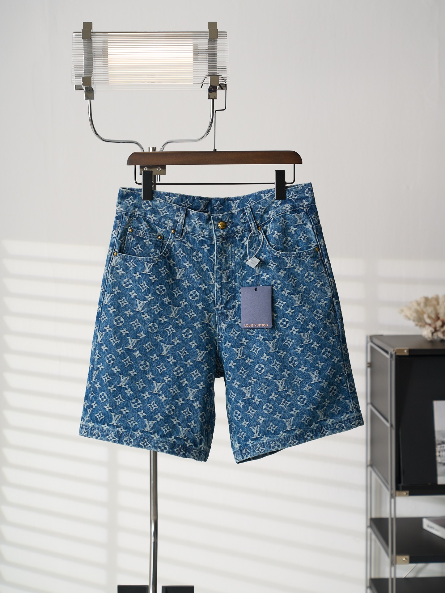 Louis Vuitton MONOGRAM满幅提花牛仔短裤版本2