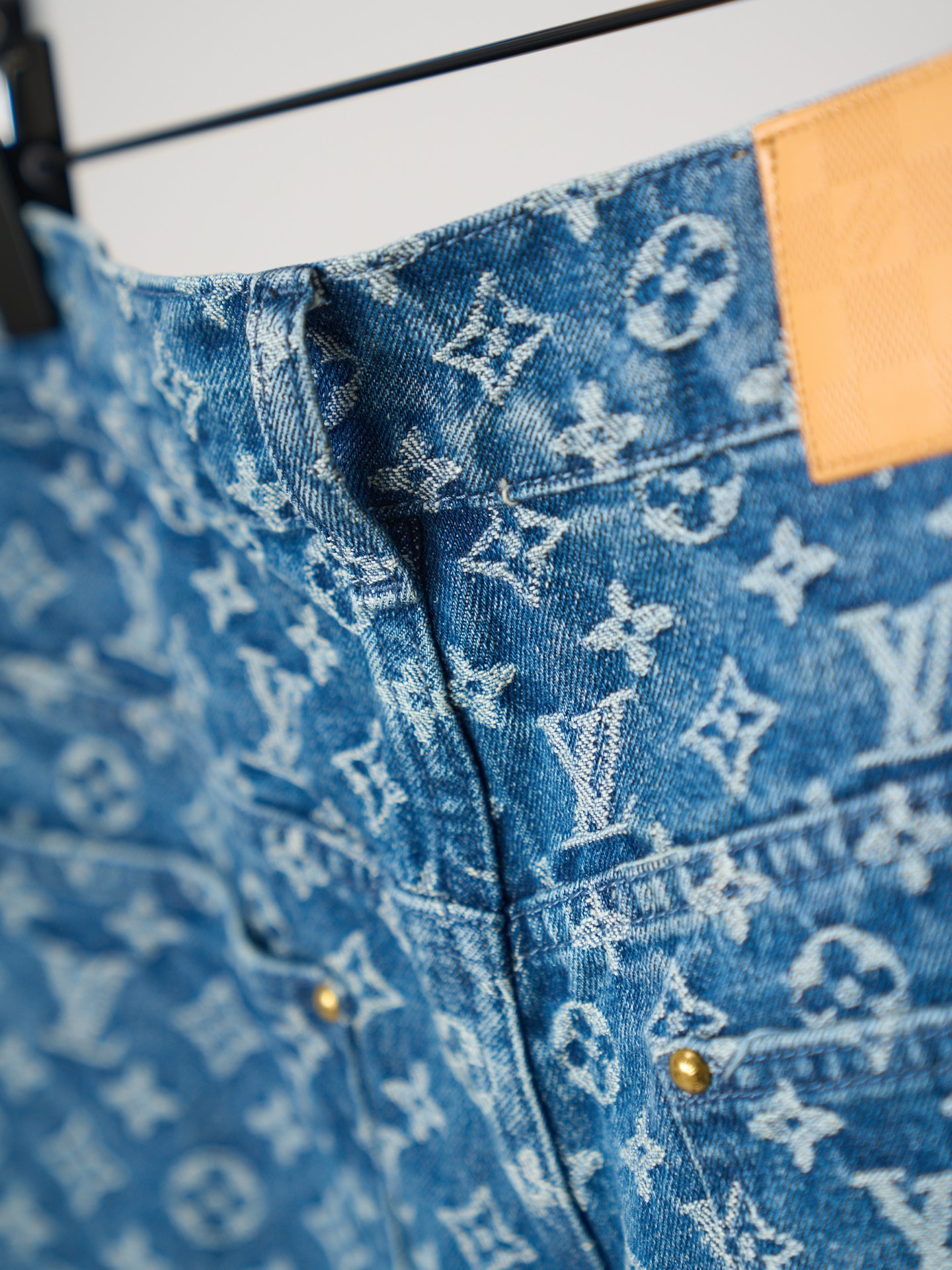 Louis Vuitton MONOGRAM满幅提花牛仔短裤版本2