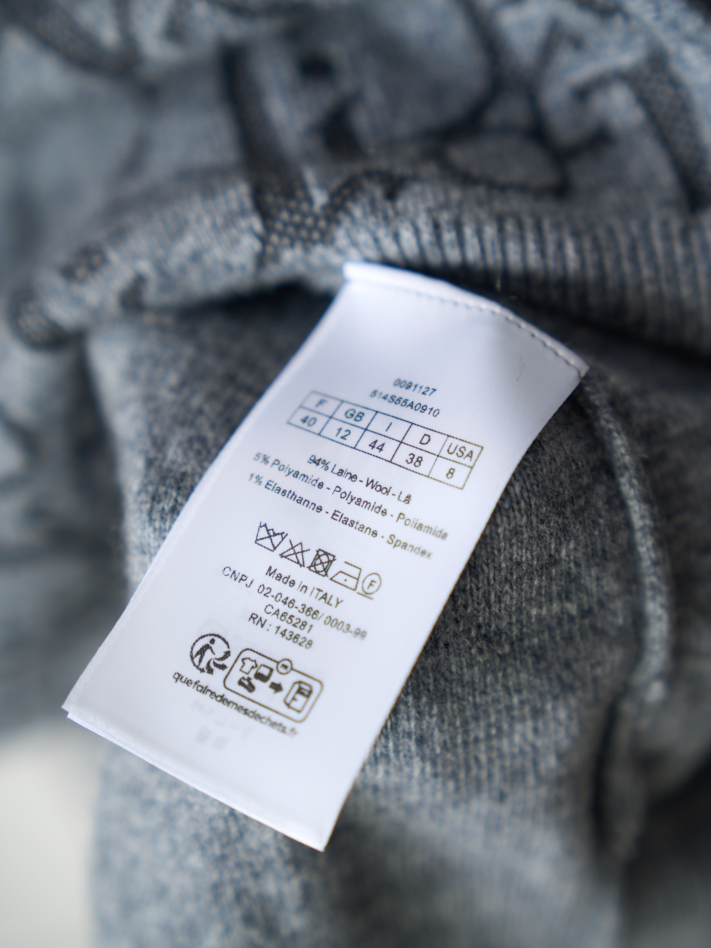 Dior 字母提花拉链针织连帽外套