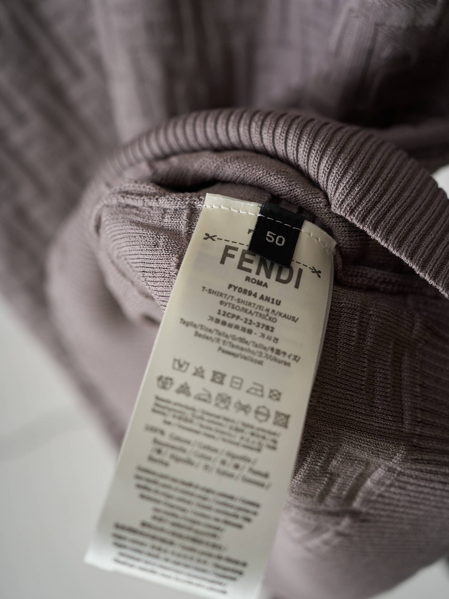 Fendi FF满印针织短袖Polo衫