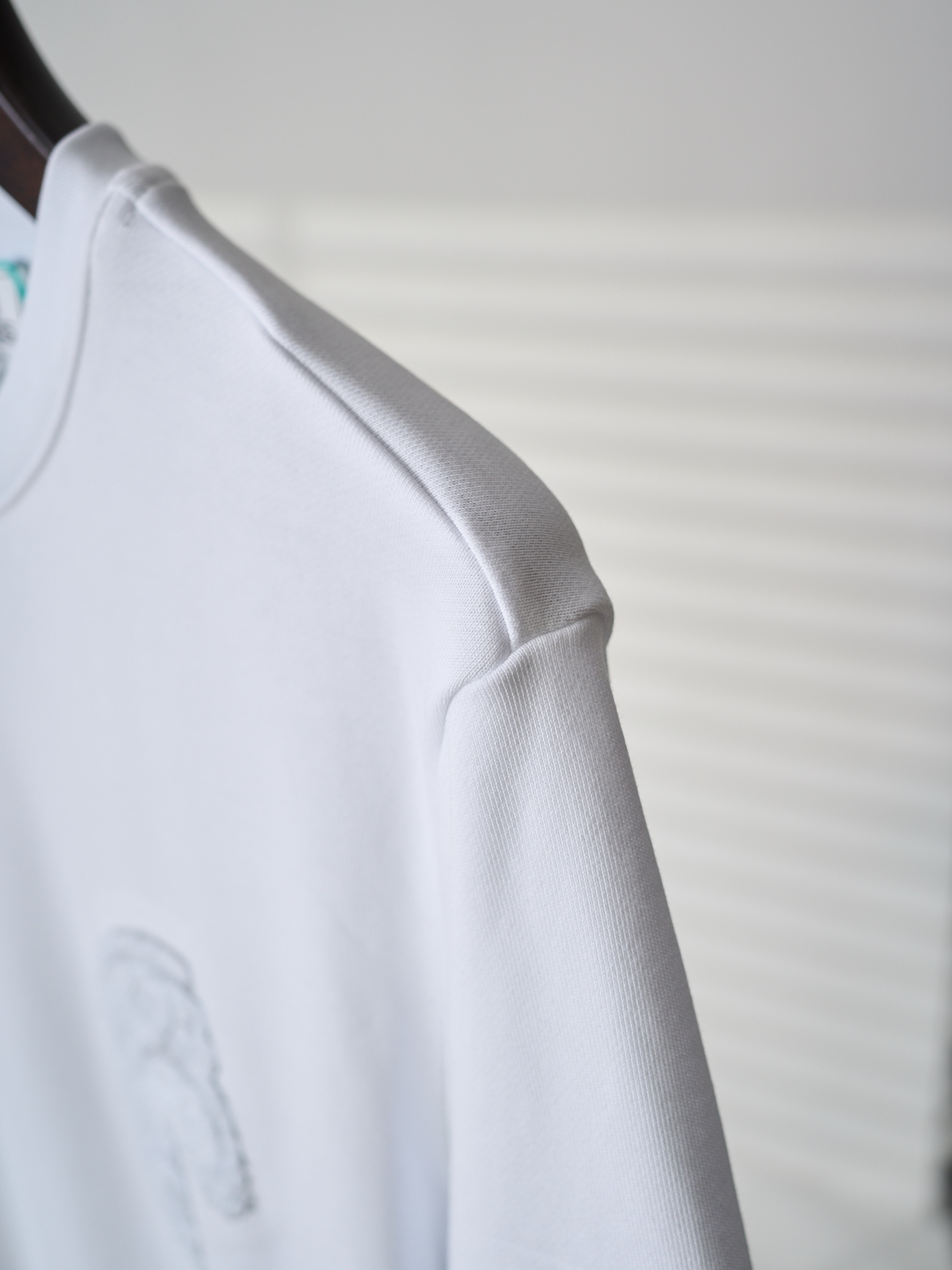Hermès 毛巾绣贴片刺绣C.D.S圆领短袖T恤