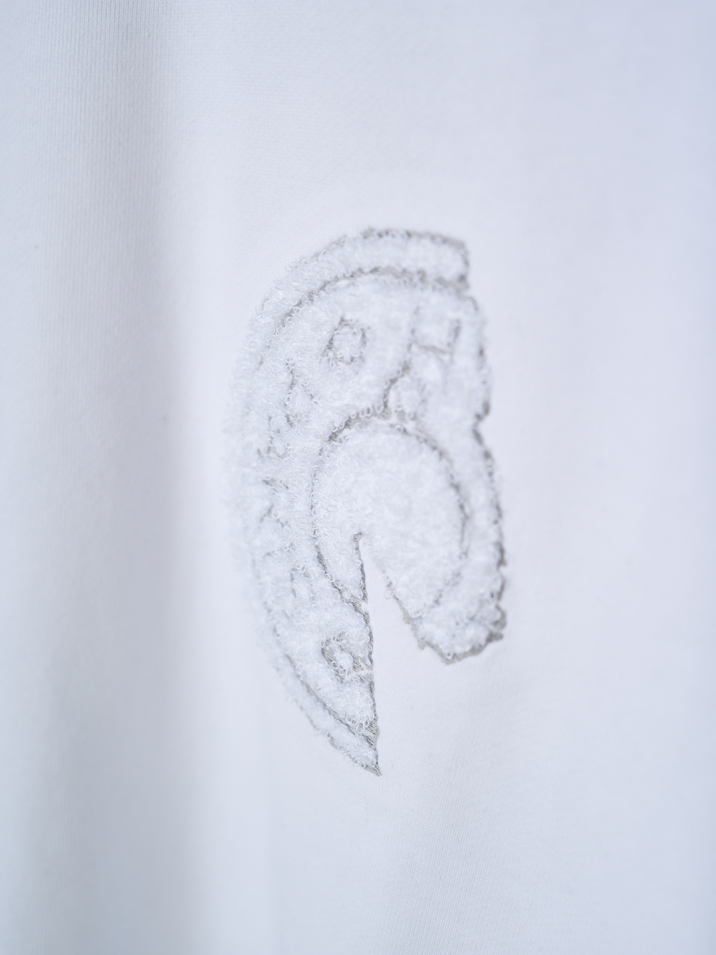 Hermès 毛巾绣贴片刺绣C.D.S圆领短袖T恤