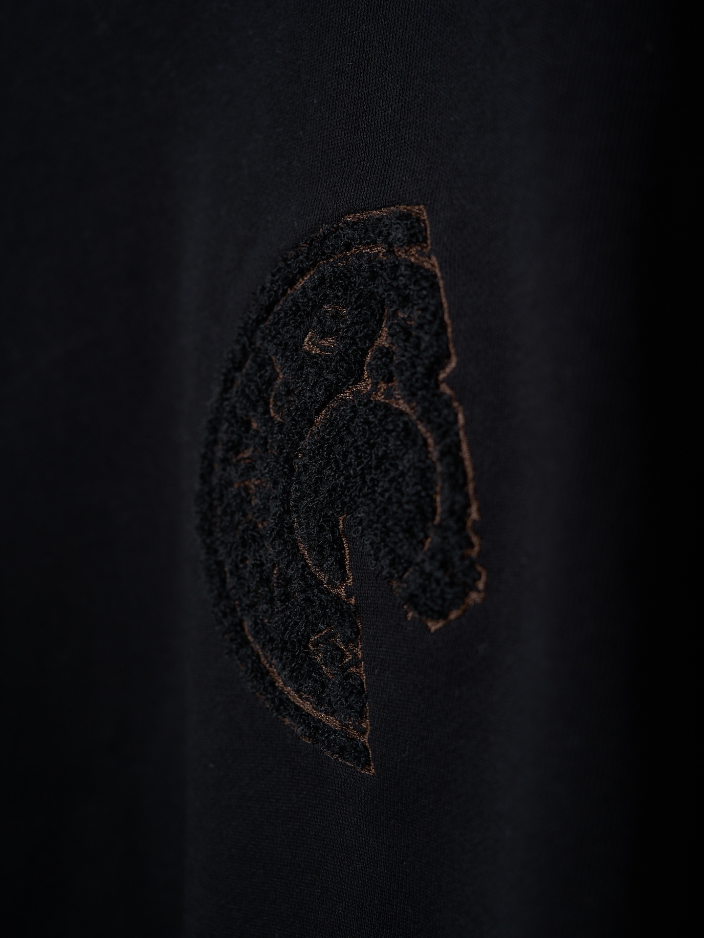 Hermès 毛巾绣贴片刺绣C.D.S圆领短袖T恤