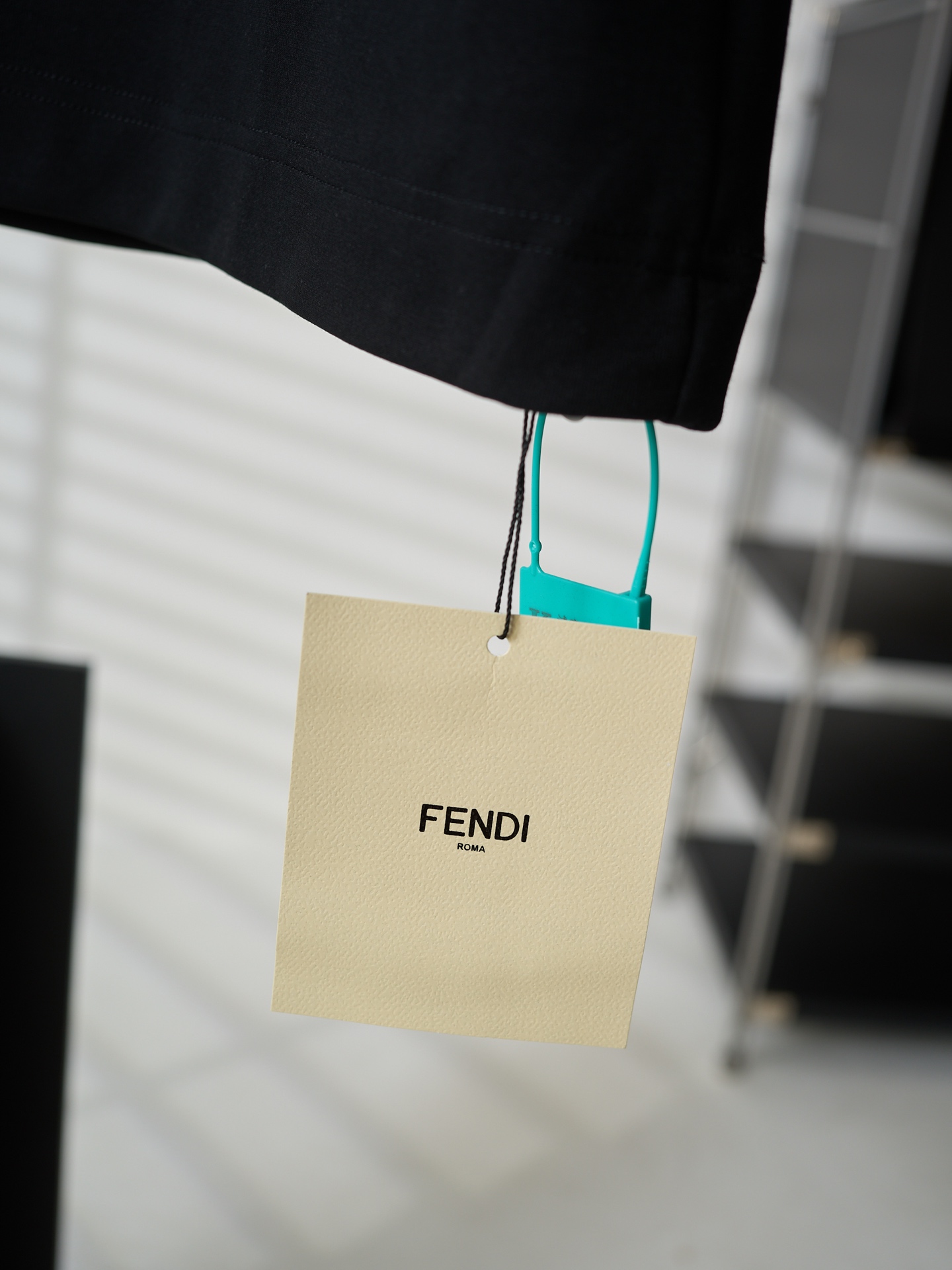 Fendi 缎带拉绳贴袋圆领短袖T恤版本2
