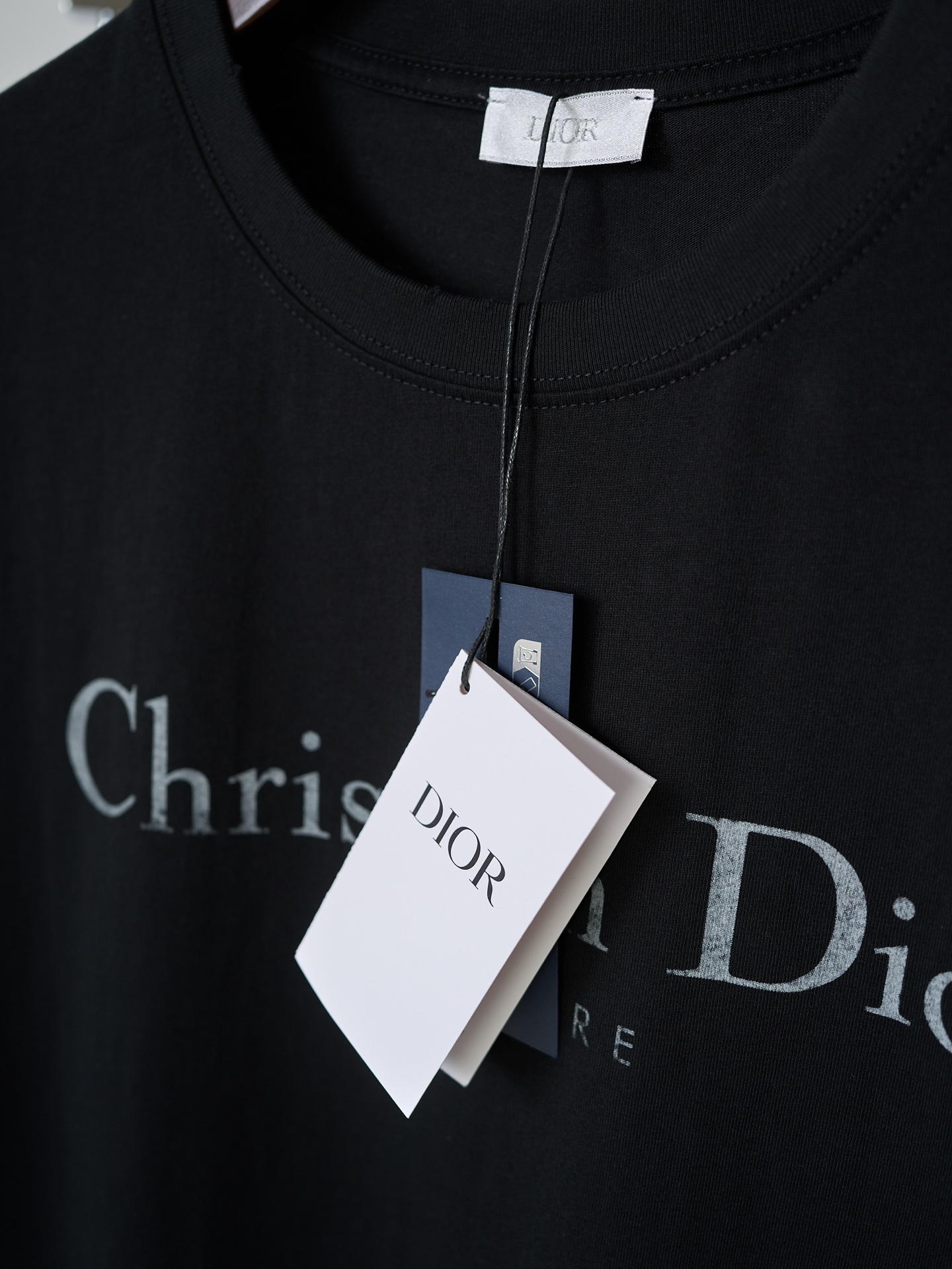 Dior 模糊 印花标识圆领短袖T恤