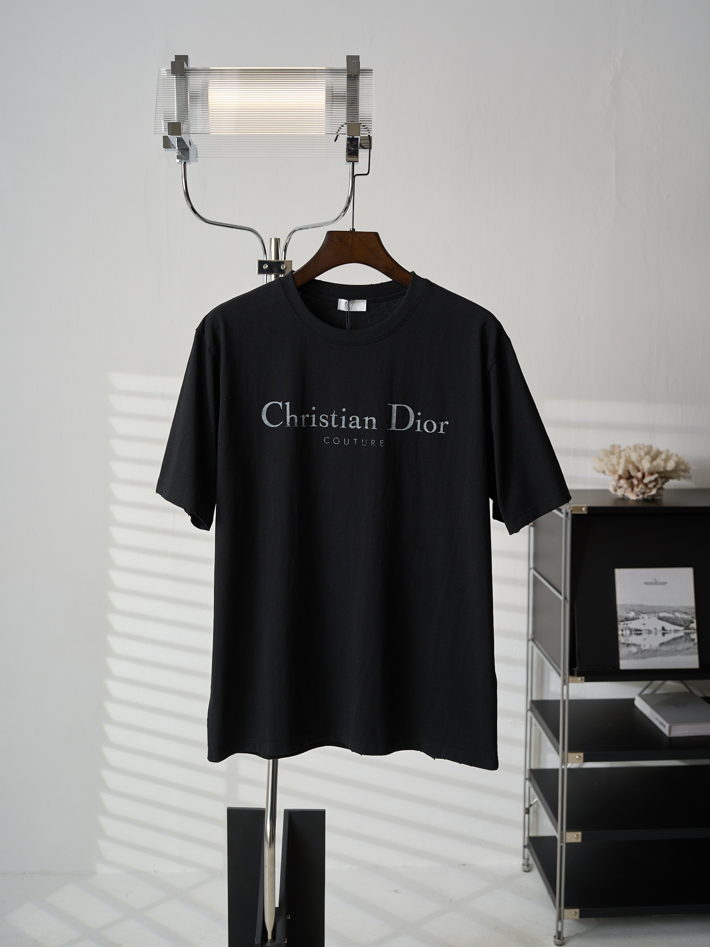 Dior 模糊 印花标识圆领短袖T恤