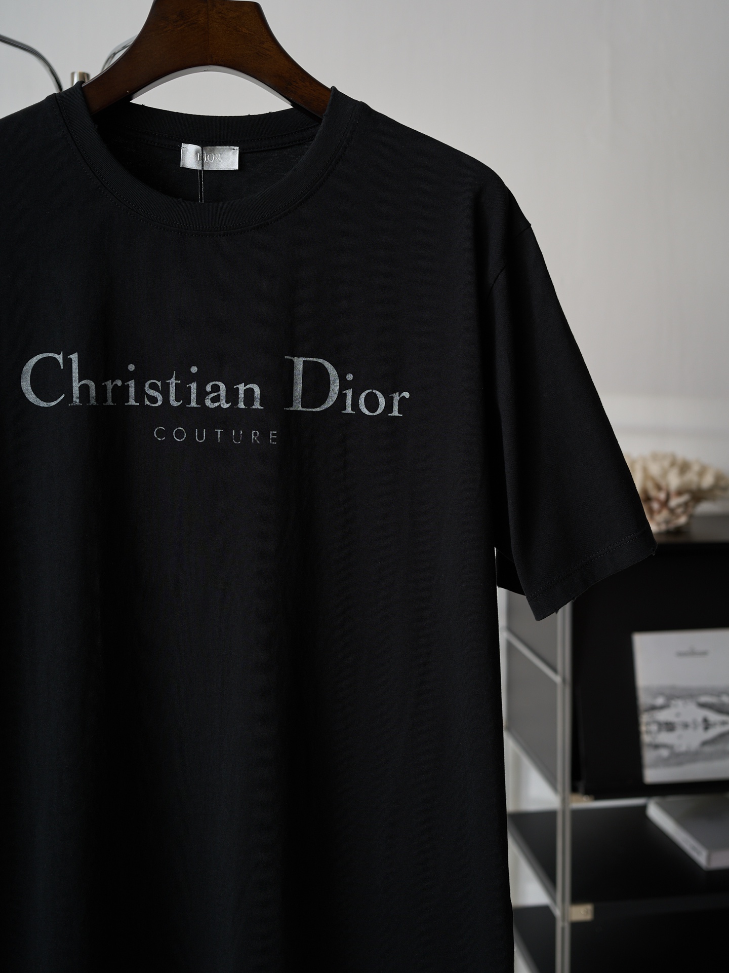 Dior 模糊 印花标识圆领短袖T恤