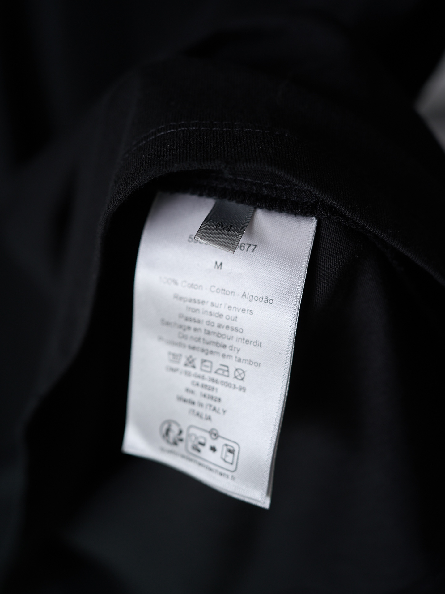 Dior 模糊 印花标识圆领短袖T恤