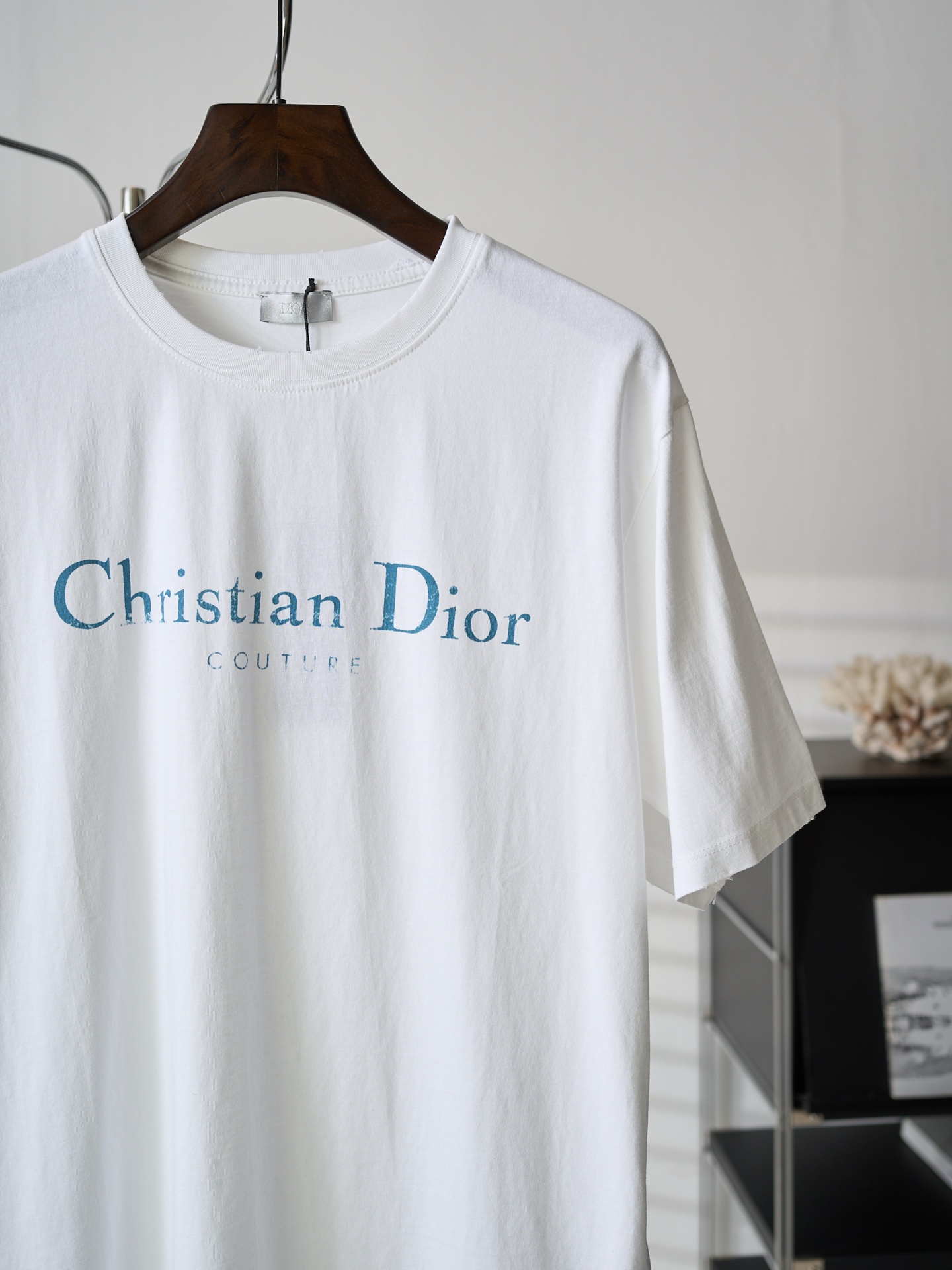 Dior 模糊 印花标识圆领短袖T恤