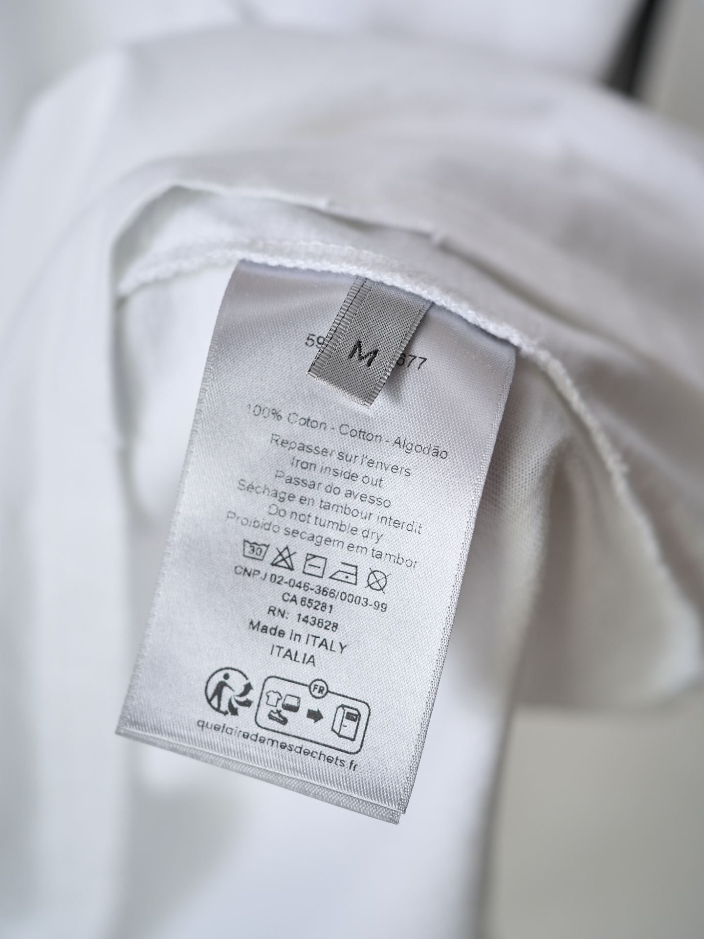 Dior 模糊 印花标识圆领短袖T恤