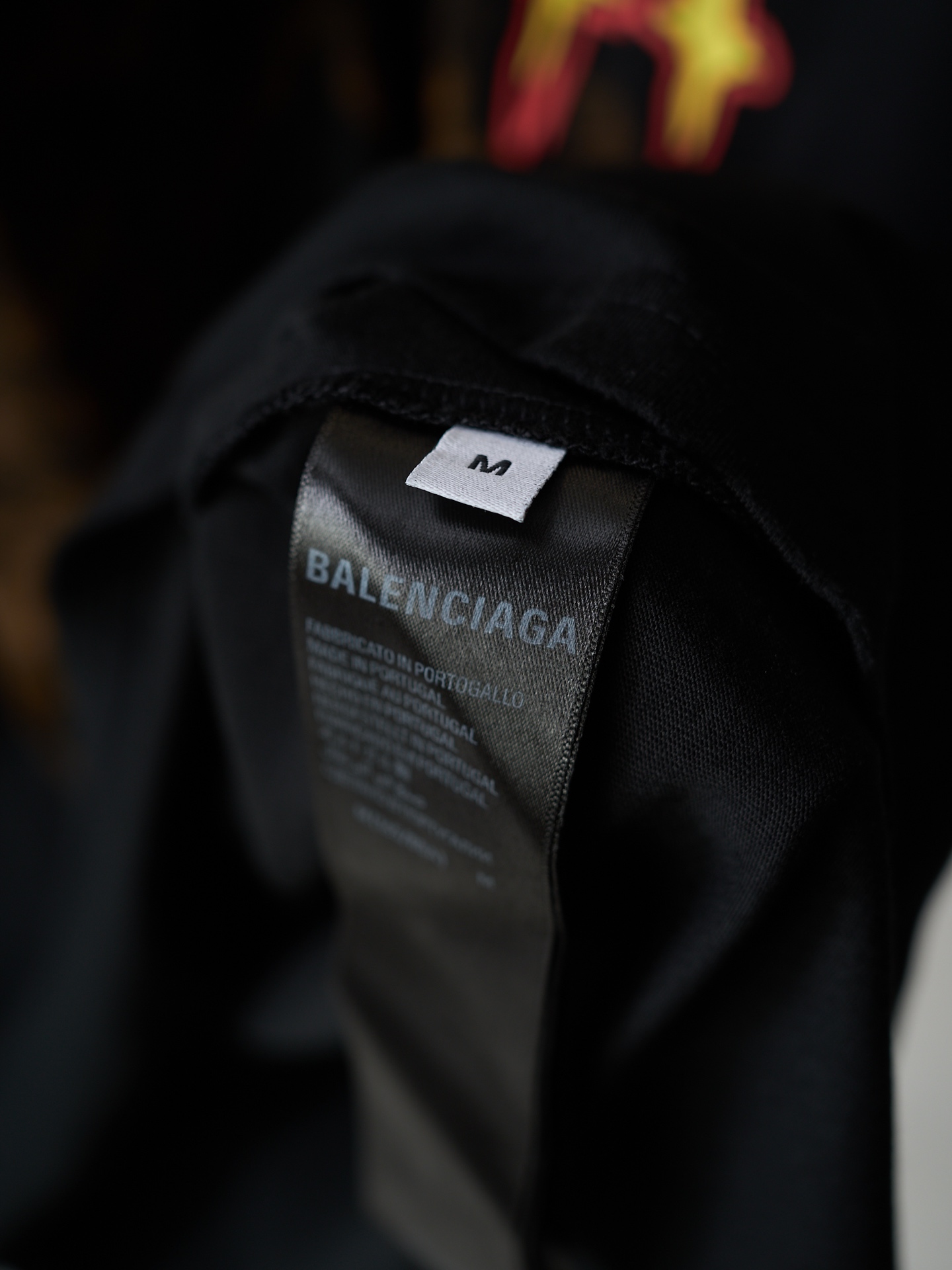 Balenciaga 城堡直喷印花圆领短袖T恤
