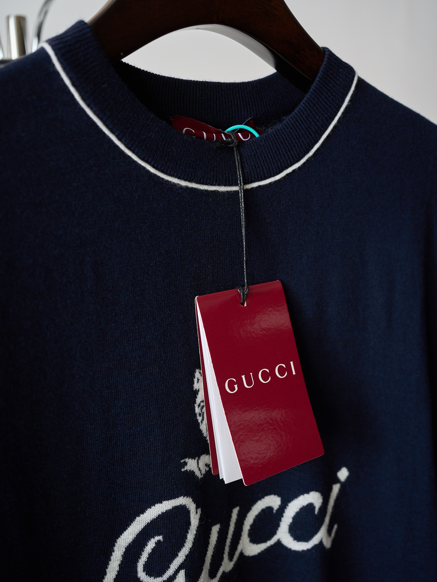 Gucci Gucci/古驰 字母拼条嵌花针织圆领短袖T恤
