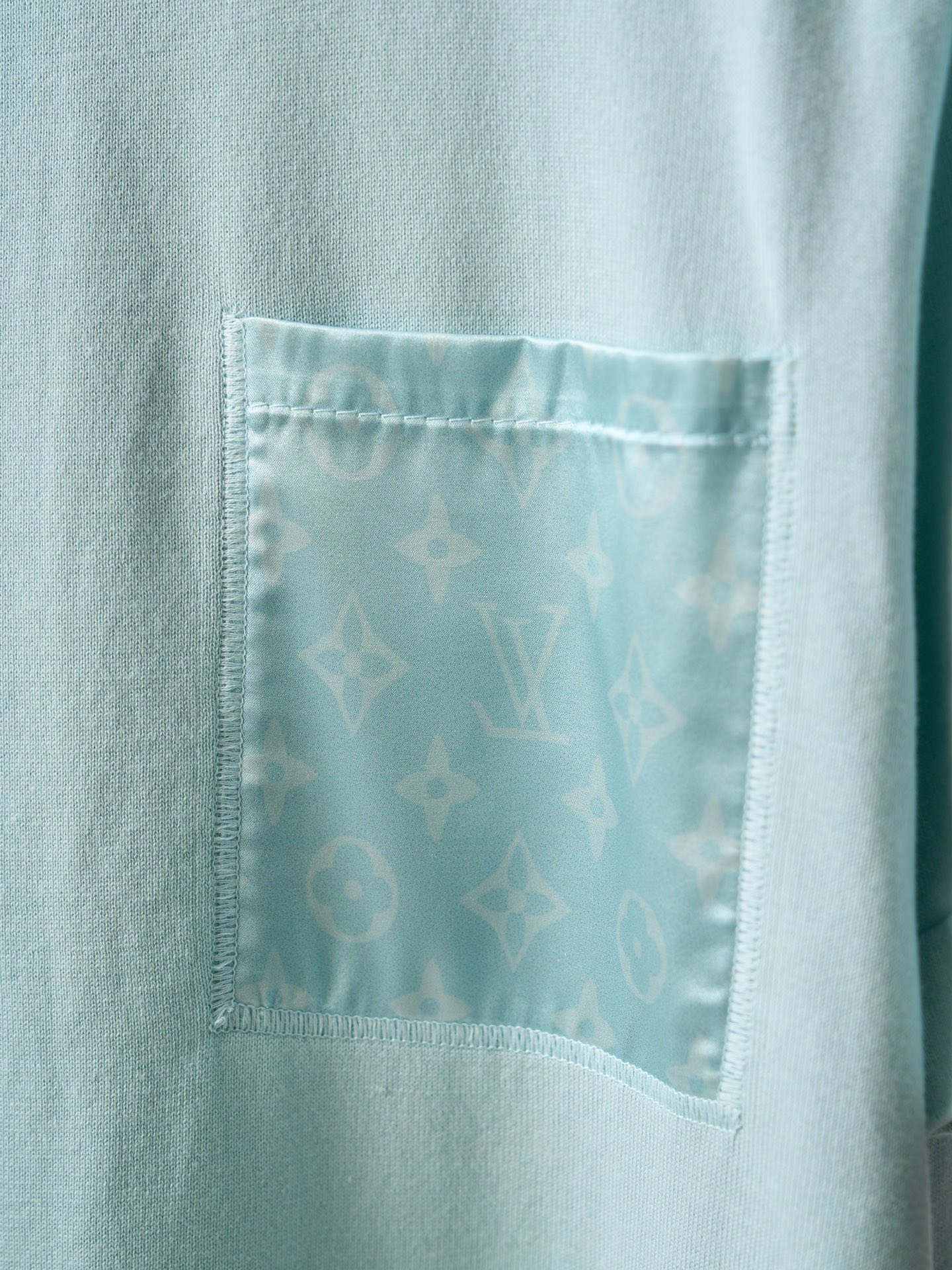 Louis Vuitton 口袋提花拼接针织衫短袖T恤