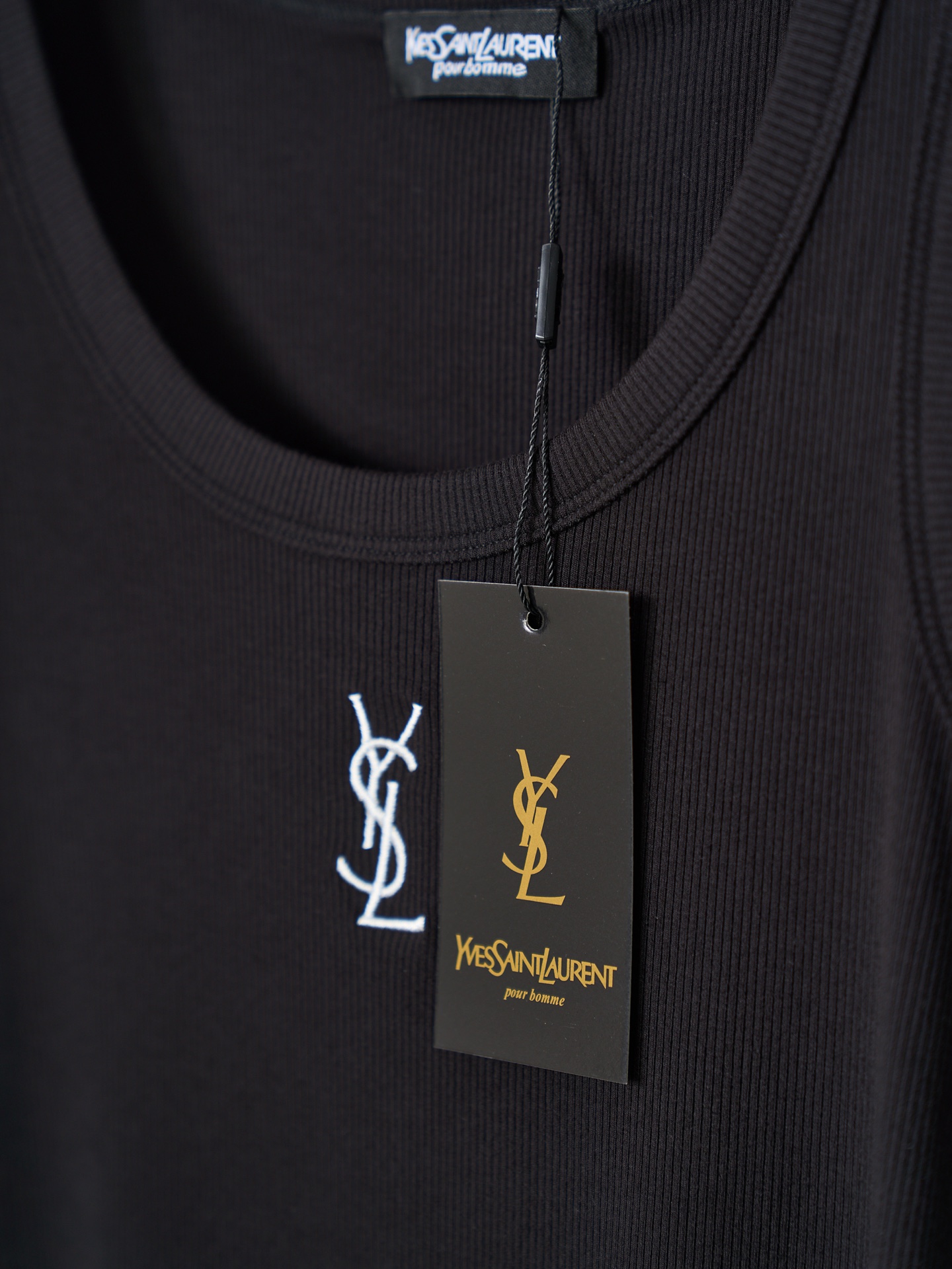 Saint Laurent YSL 字母刺绣弹力背心女款