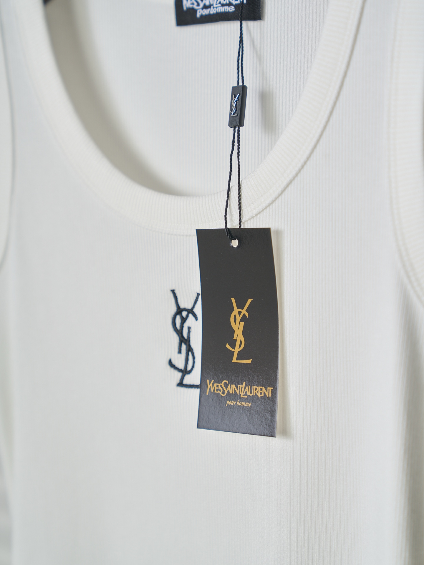 Saint Laurent YSL 字母刺绣弹力背心女款