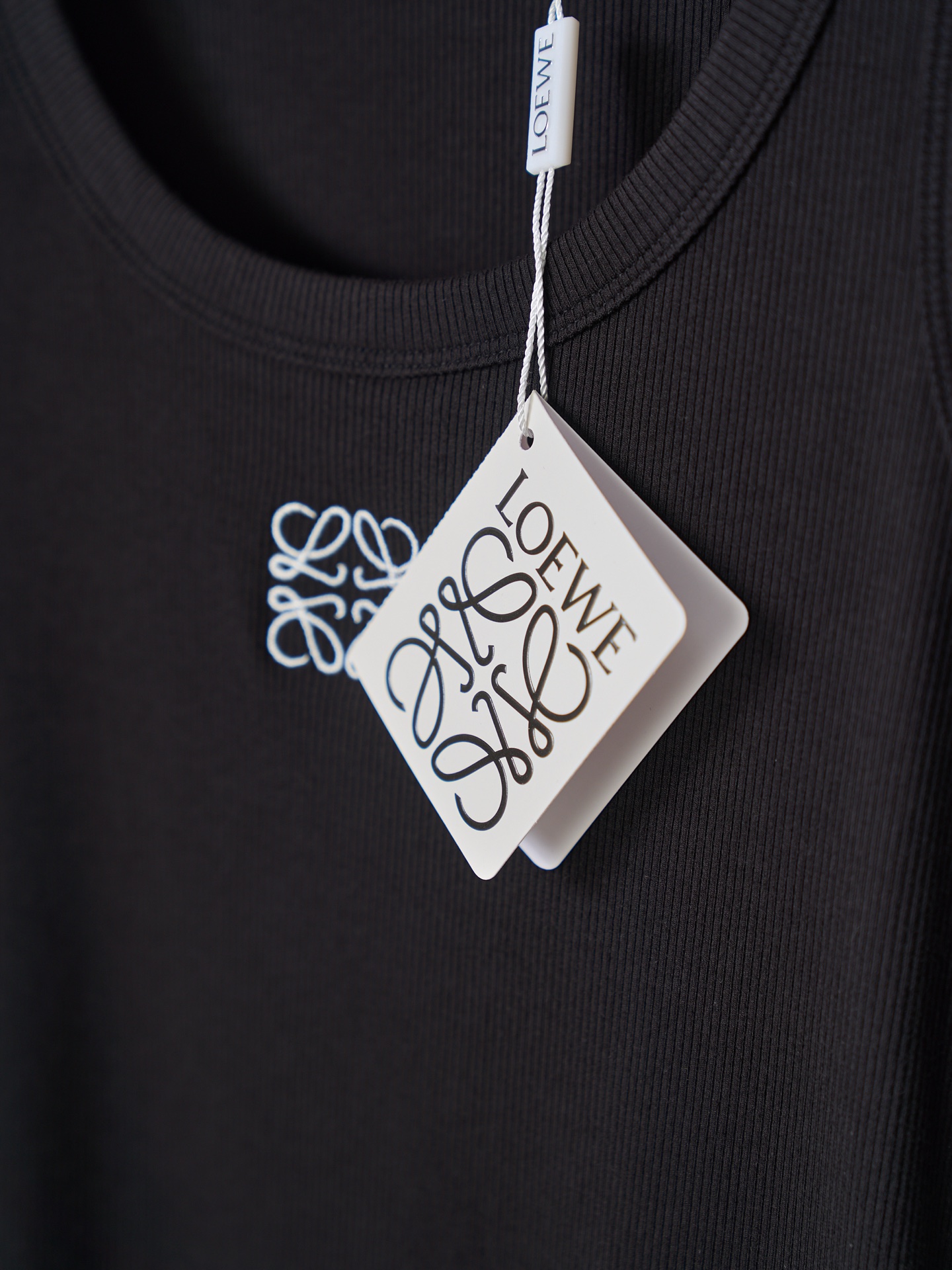 Loewe Anagram logo刺绣弹力背心女款