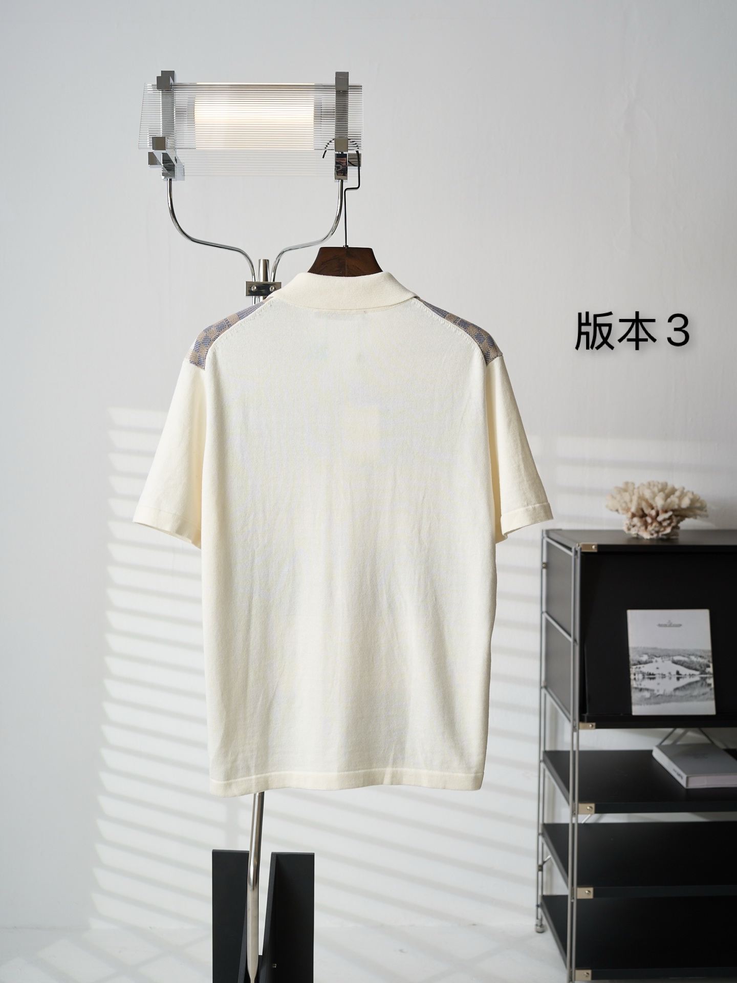 Louis Vuitton 格子提花针织短袖衬衫版本3