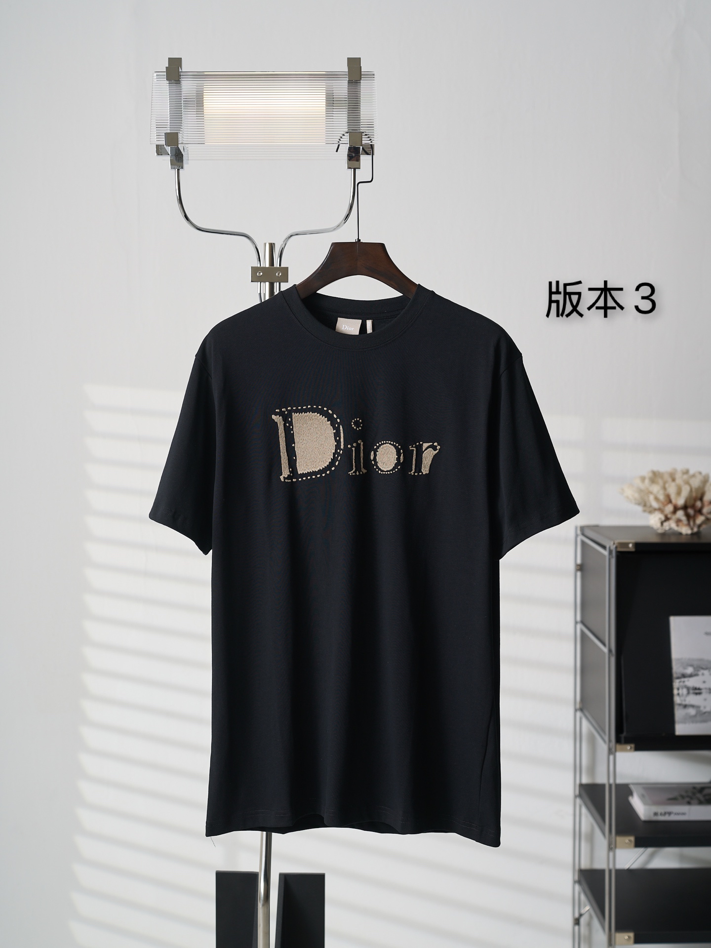 Dior Reverse 刺绣圆领短袖T恤版本3
