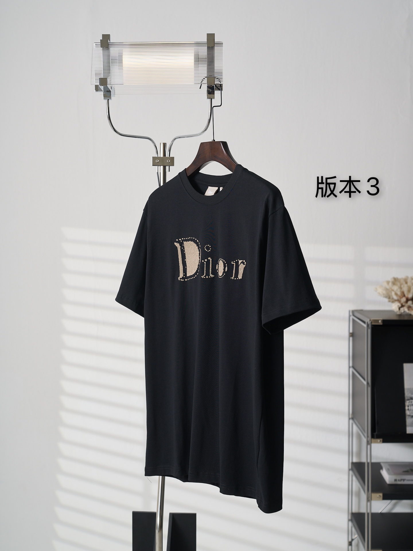 Dior Reverse 刺绣圆领短袖T恤版本3