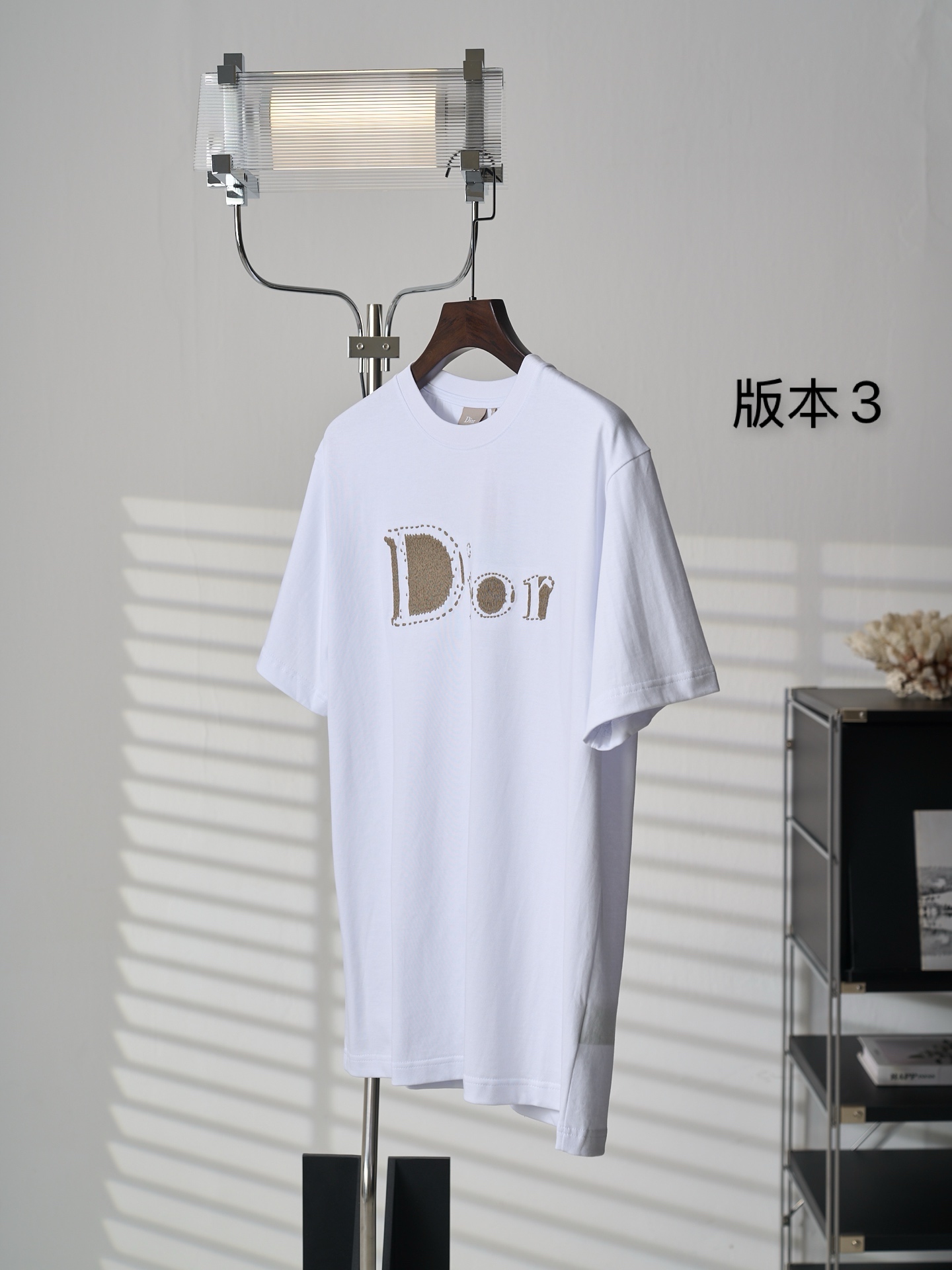 Dior Reverse 刺绣圆领短袖T恤版本3