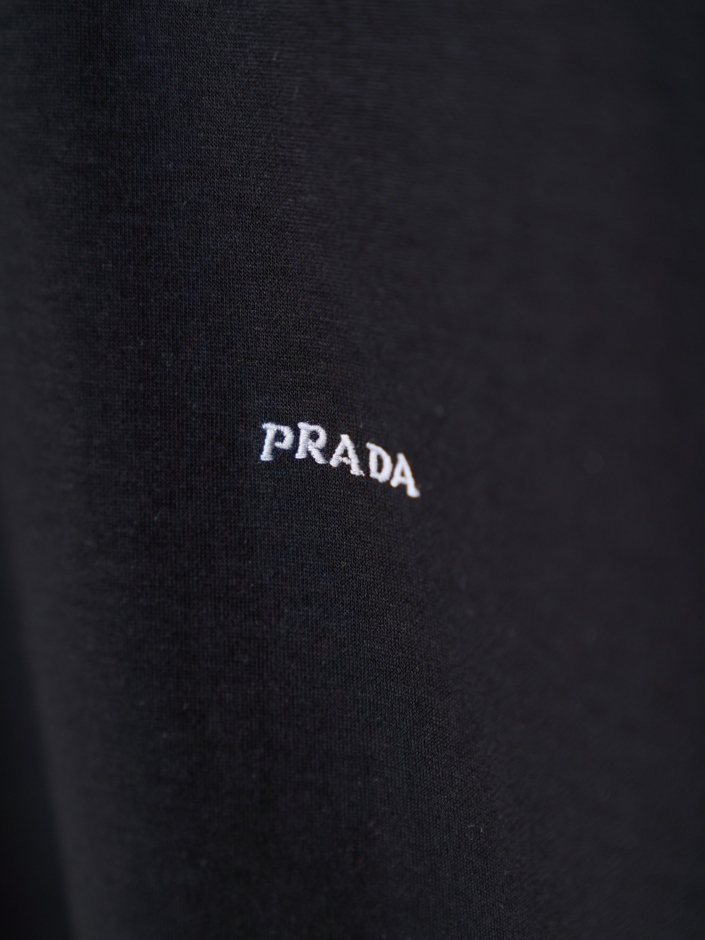 Prada 字母标识刺绣圆领短袖T恤版本2