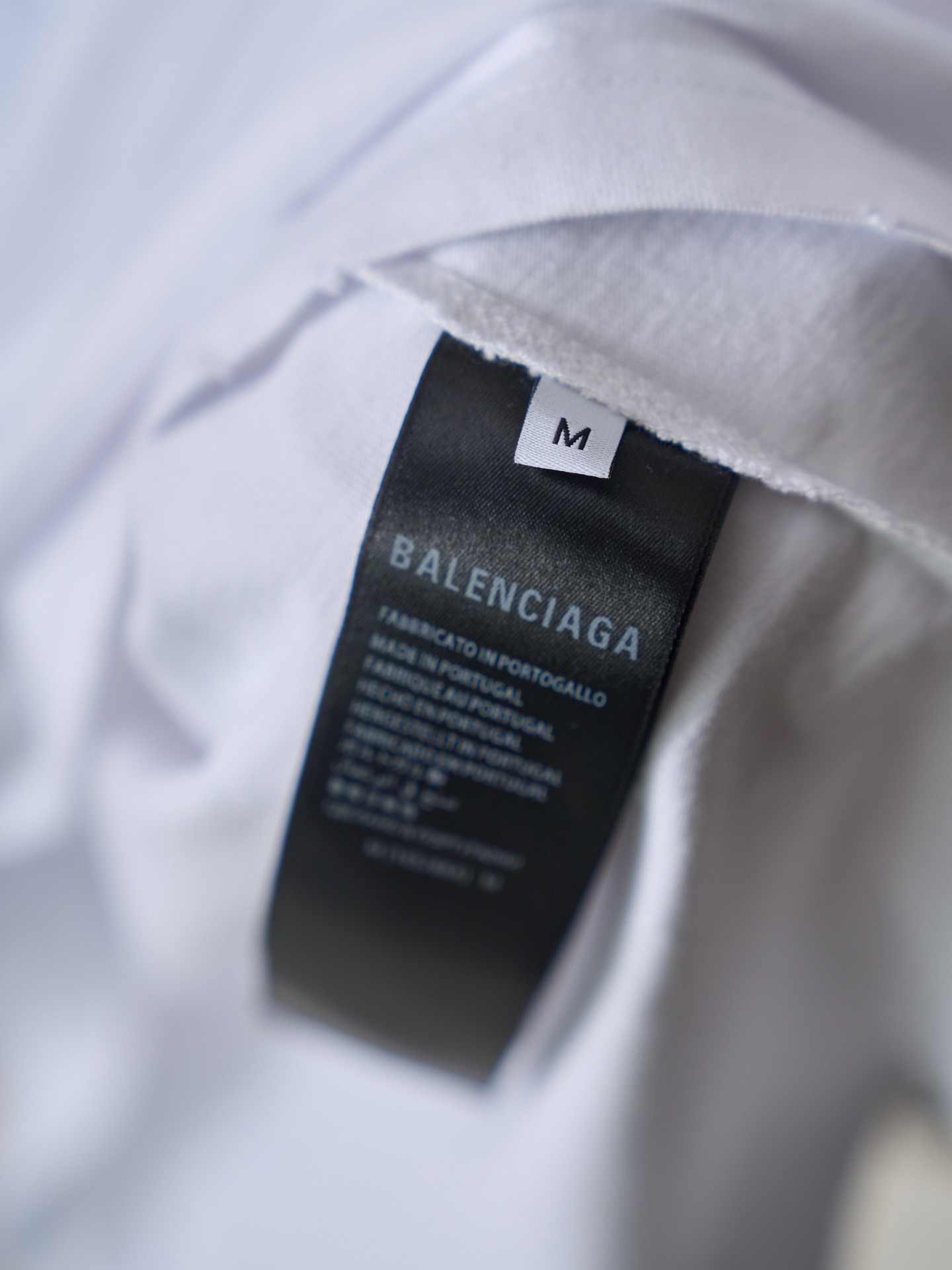 Balenciaga BB模糊印花圆领短袖T恤