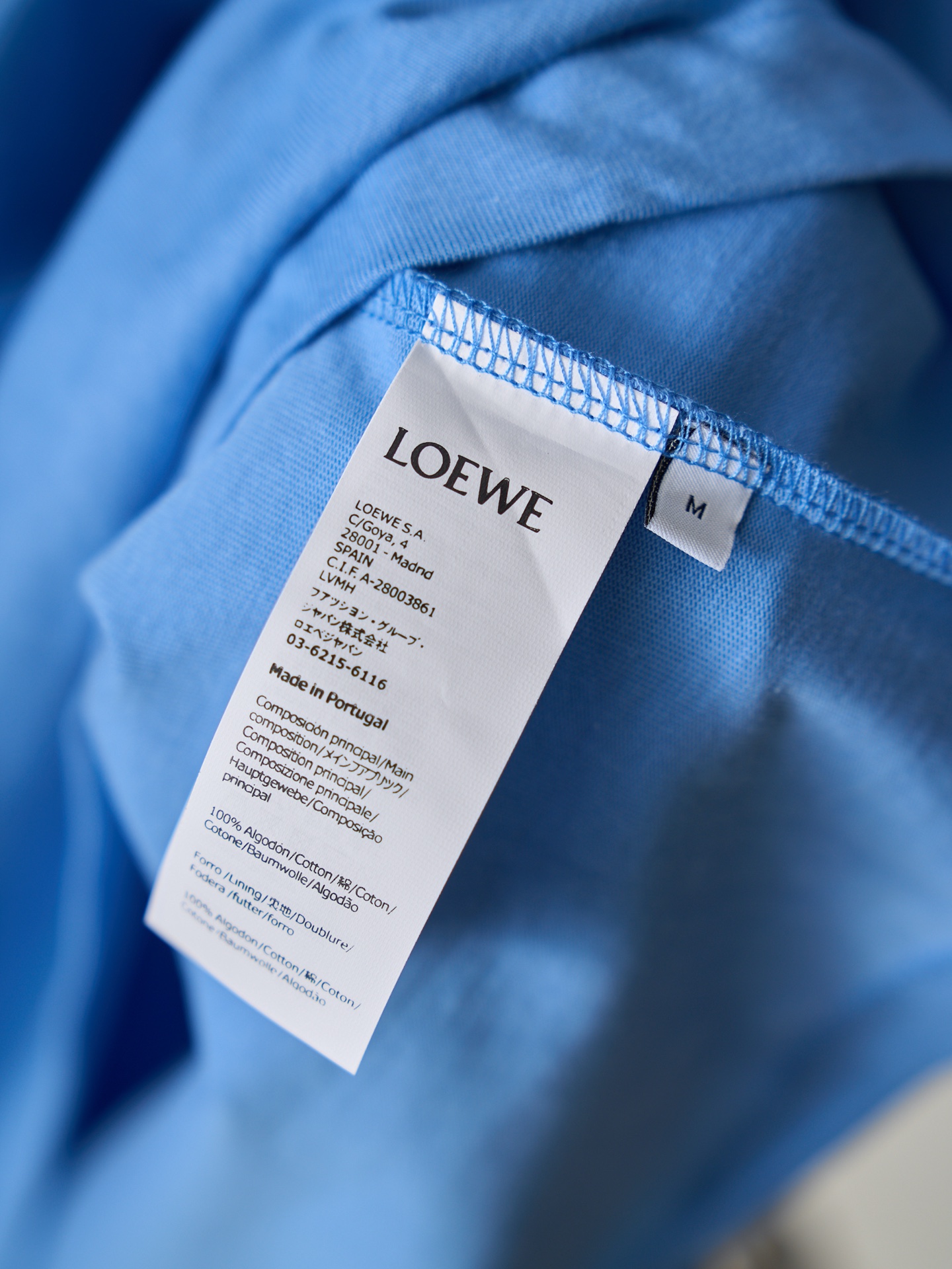 Loewe Anagram 刺绣印花圆领短袖T恤
