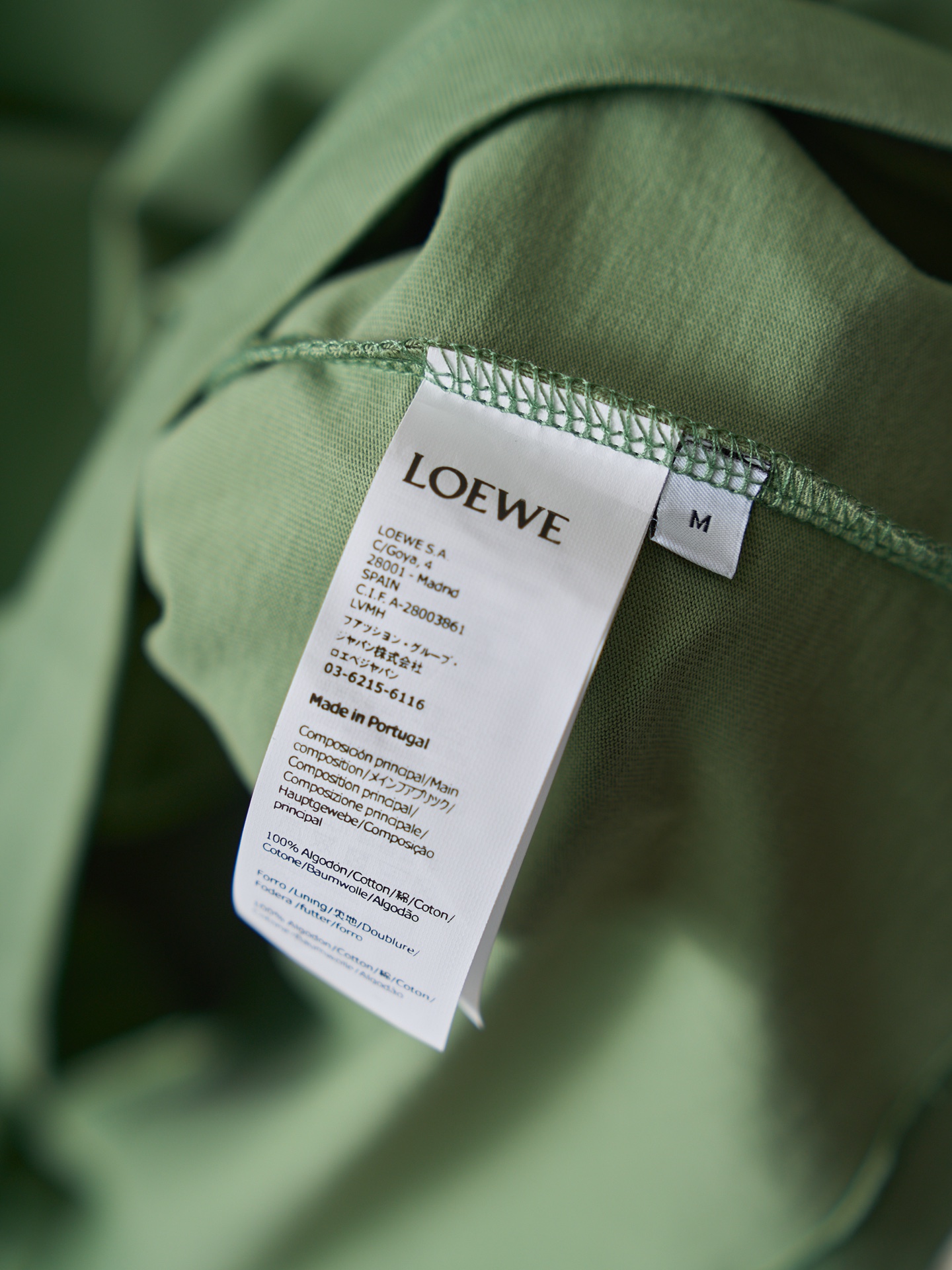 Loewe Anagram 刺绣印花圆领短袖T恤