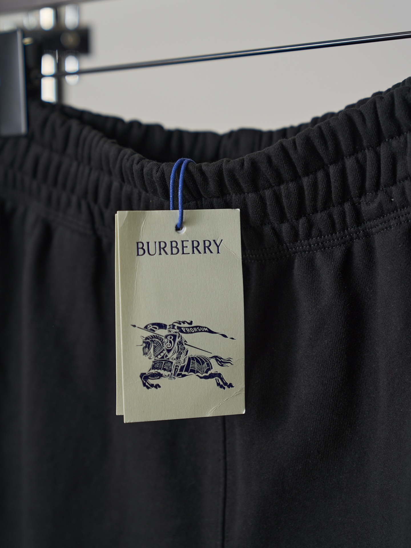 Burberry 格纹LOGO标签棉质短裤版本2