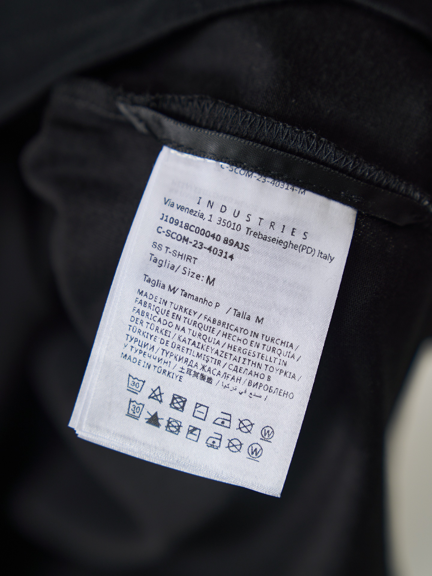 Moncler 字母徽章印花圆领短袖T恤