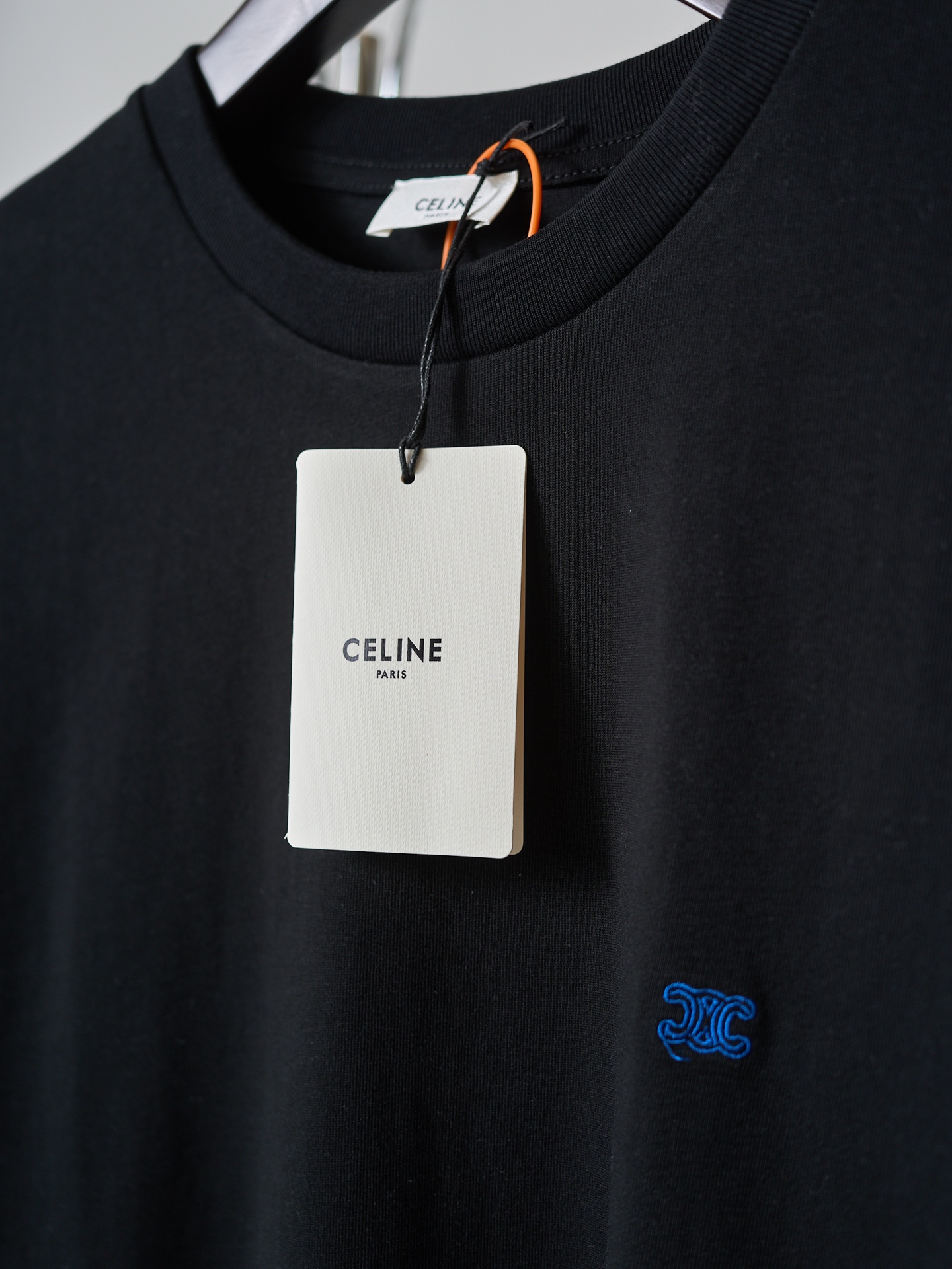 Celine 凯旋门标识刺绣圆领短袖T恤