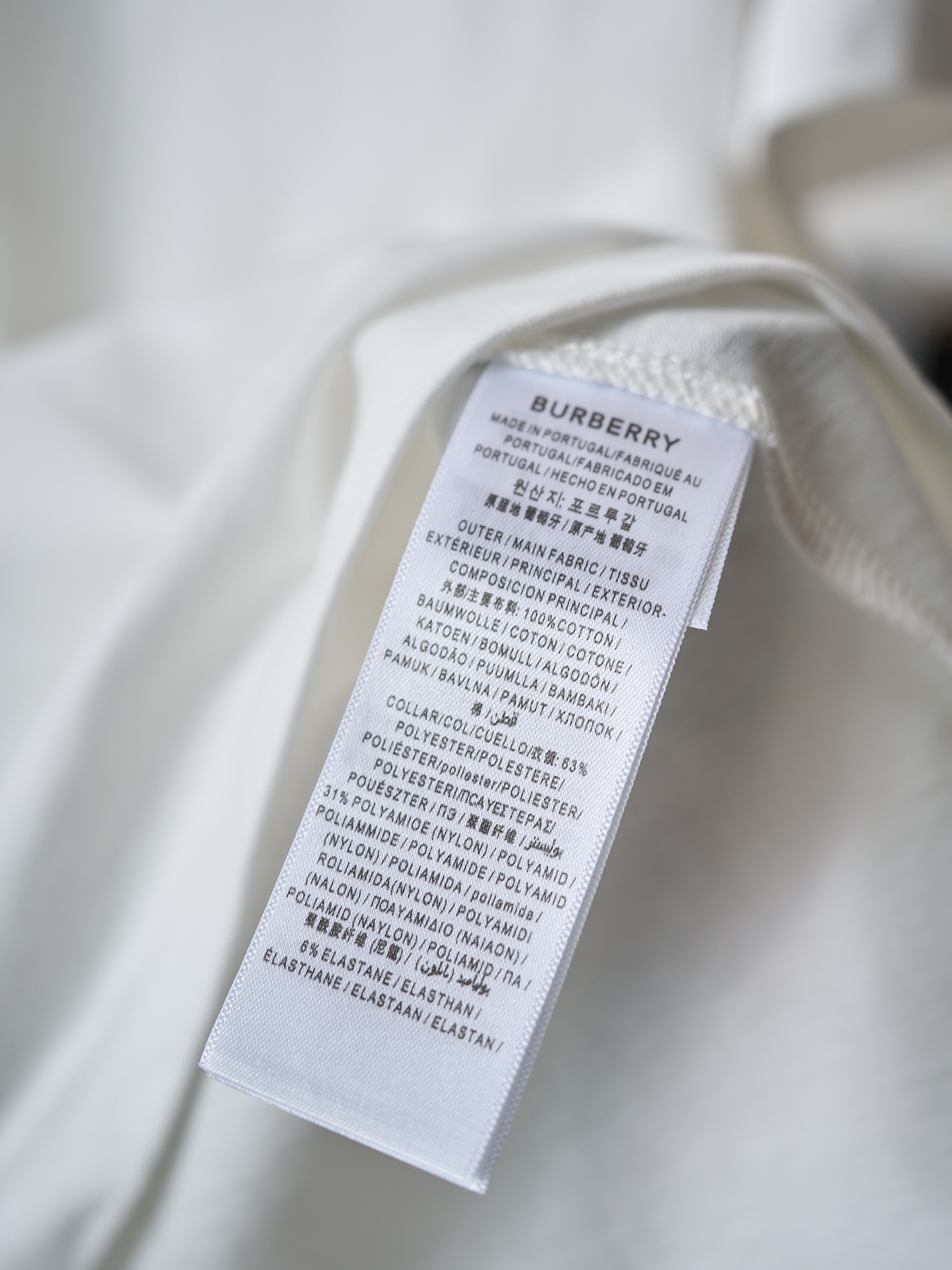 Burberry 金属马术徽标棉质圆领短袖T恤版本2