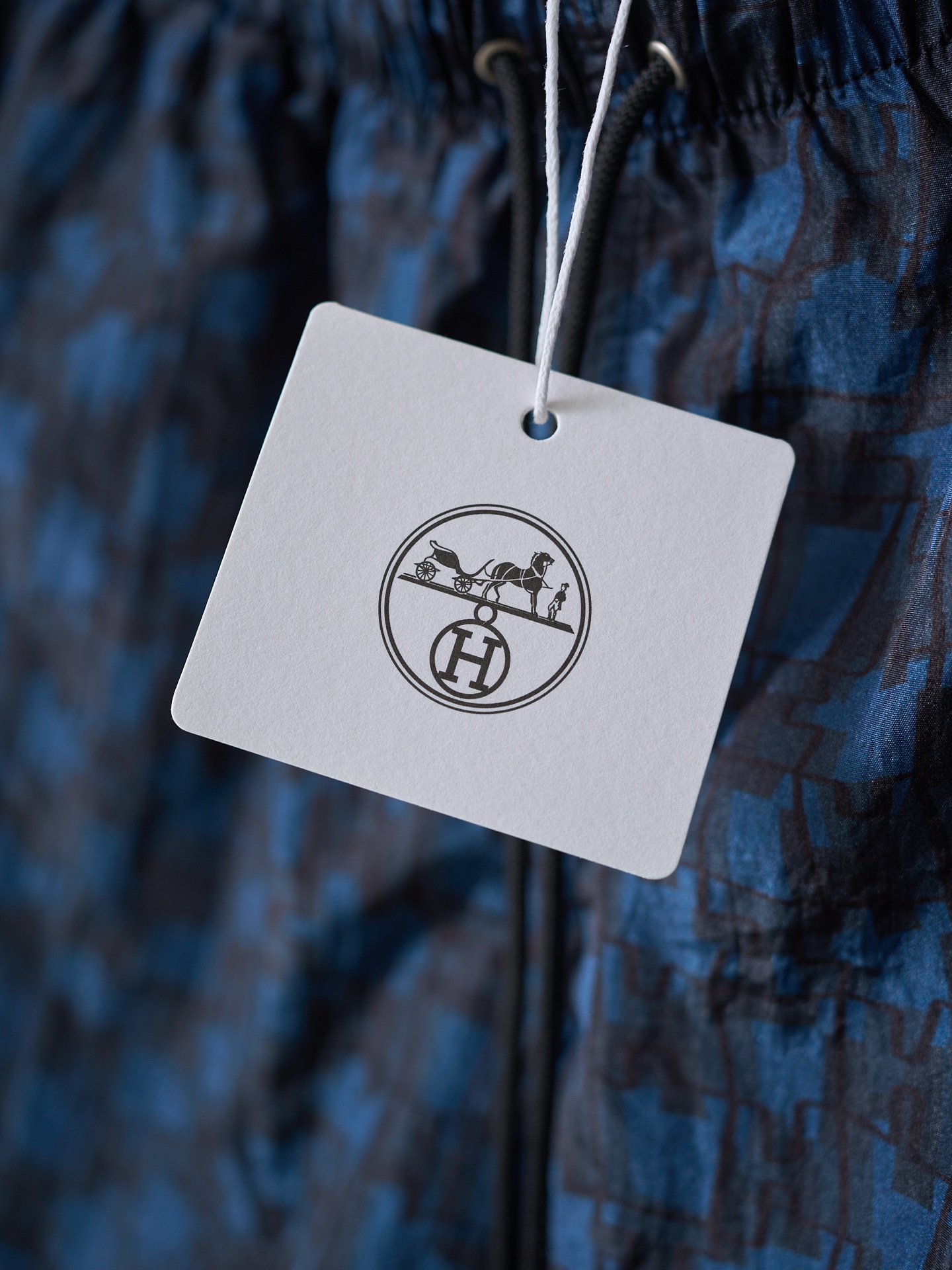 Hermès 满印标识尼龙短裤