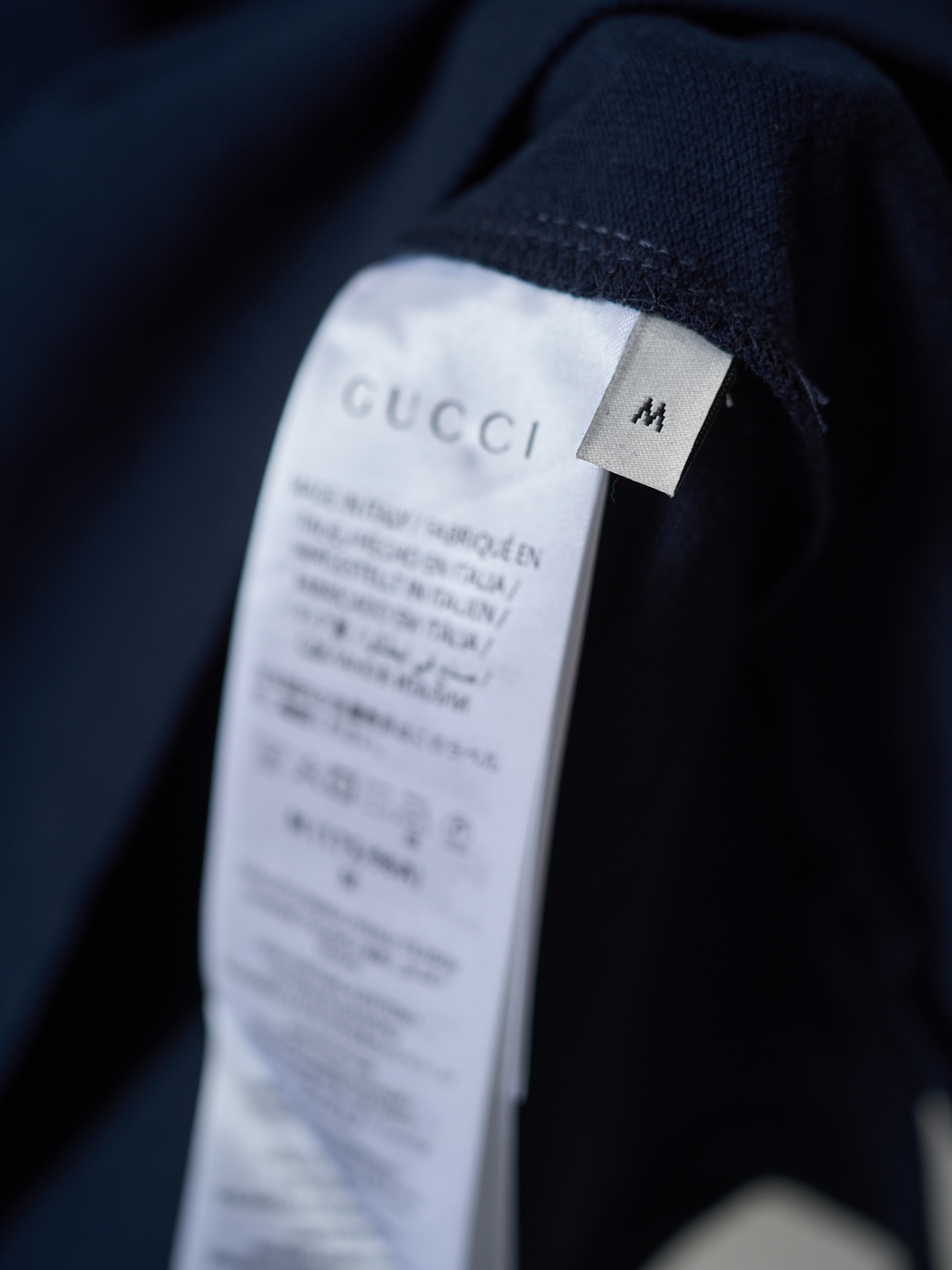 Gucci 棉质马衔扣刺绣珠地棉短袖polo衫