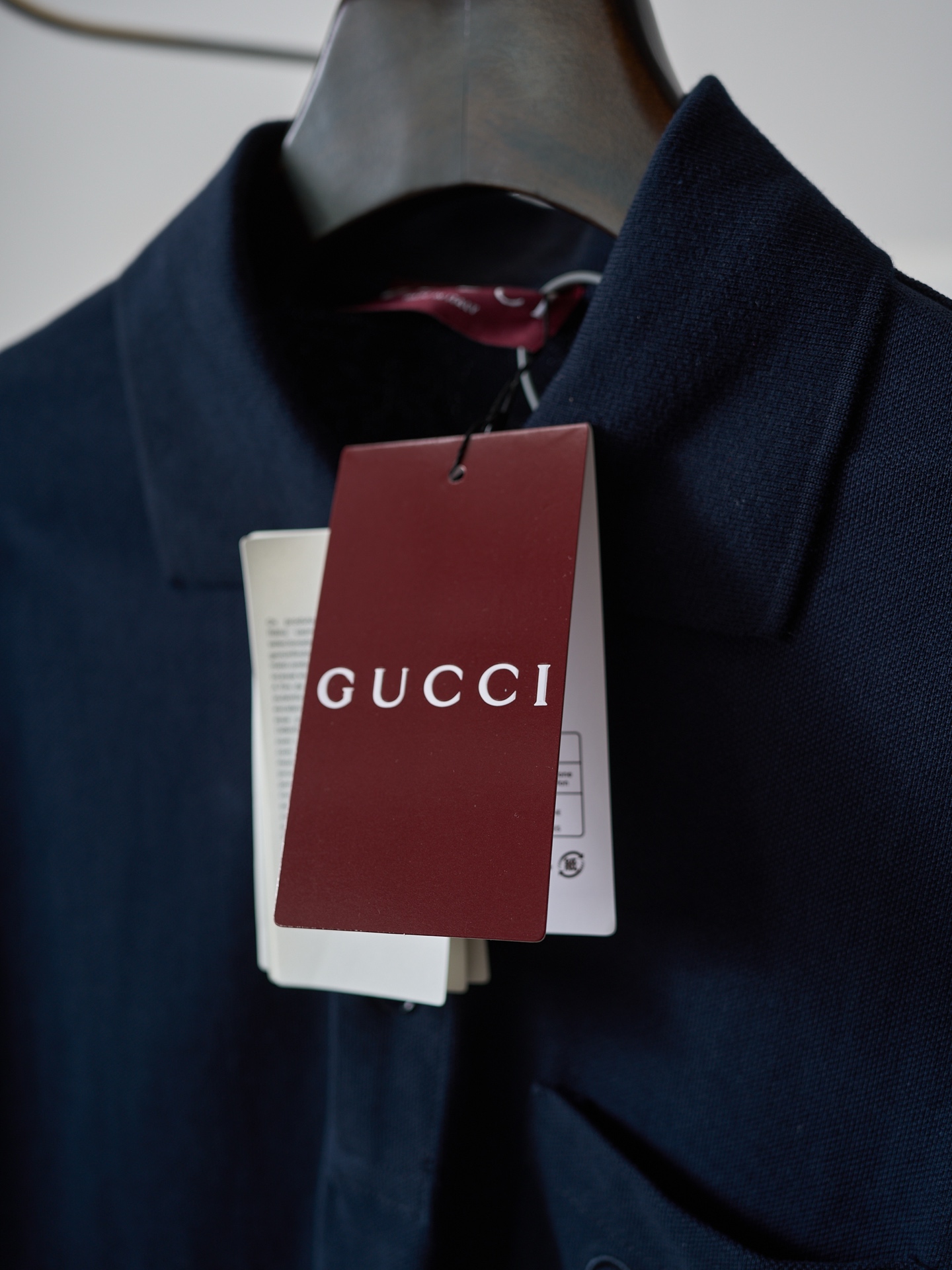 Gucci 棉质马衔扣刺绣珠地棉短袖polo衫