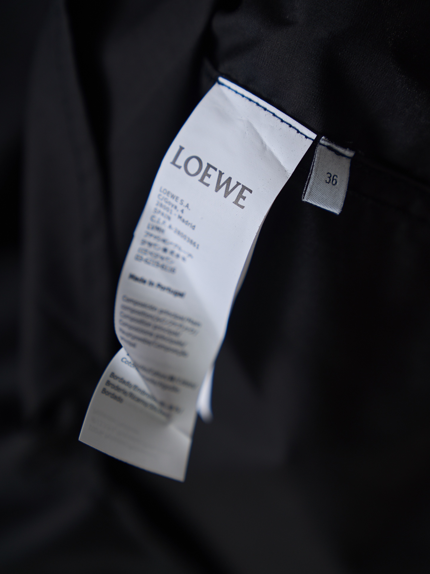 Loewe Anagram 口袋刺绣长袖衬衫
