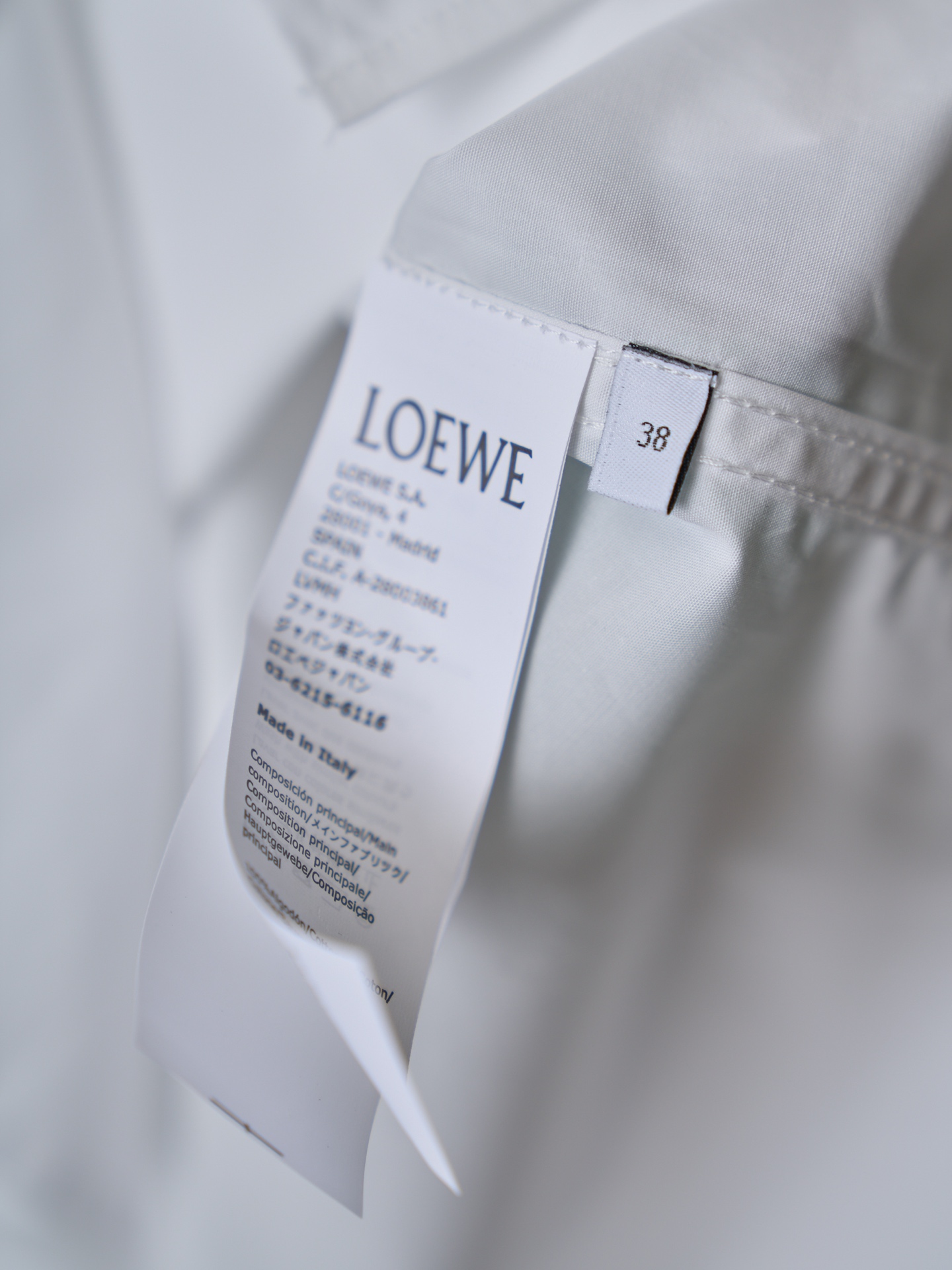 Loewe Anagram 口袋刺绣长袖衬衫
