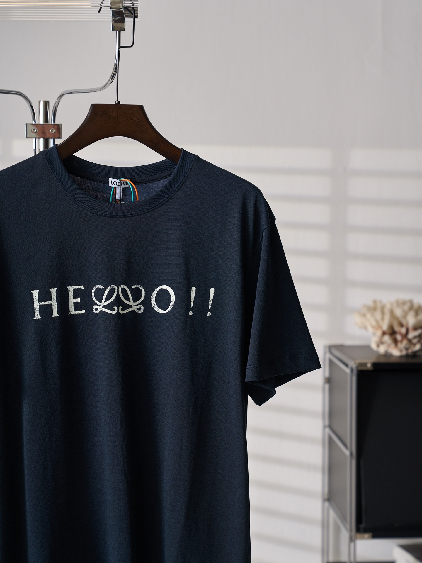 Loewe Anagram Hello印花短袖T恤版本3