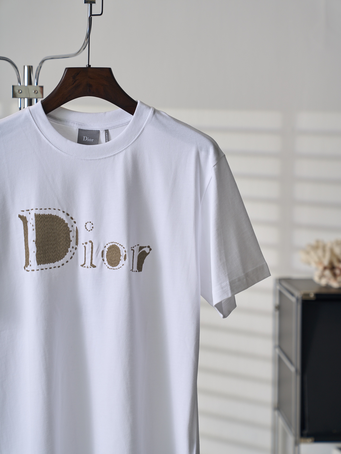 Dior 棉质平纹针织圆领短袖T恤版本4